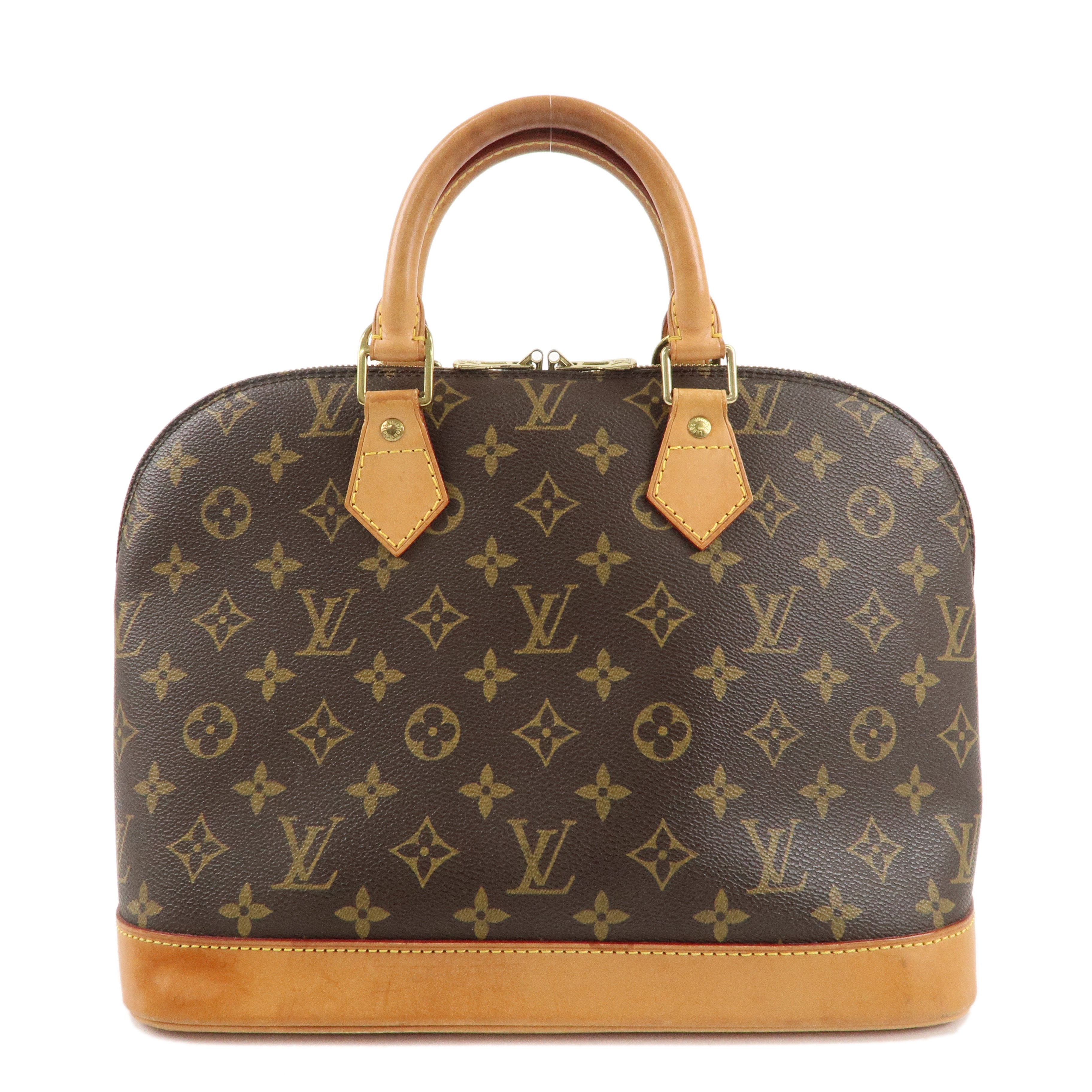 Louis Vuitton Monogram Alma Hand Bag Brown M51130