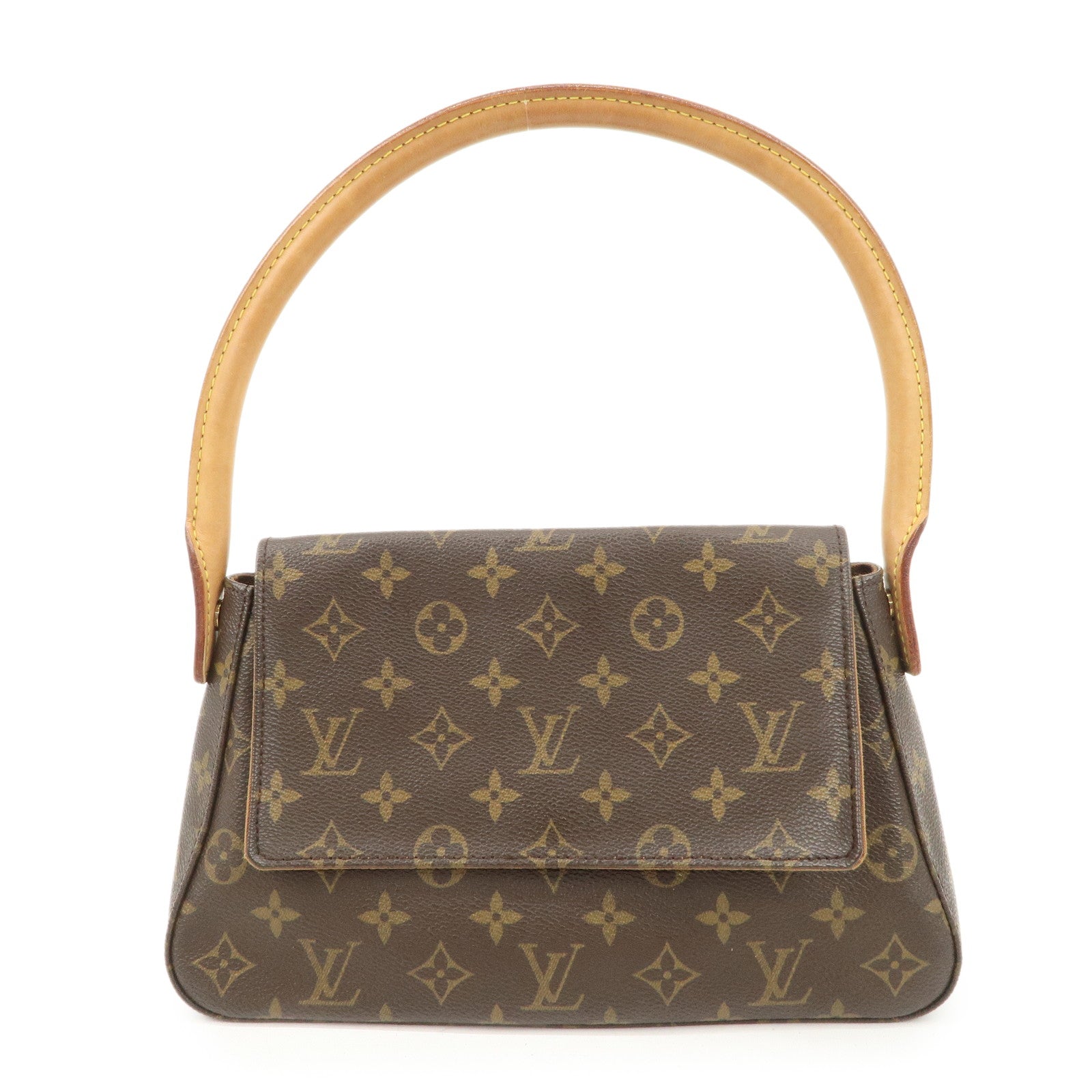 Louis-Vuitton-Monogram-Mini-Looping-Shoulder-Bag-Hand-Bag-M51147