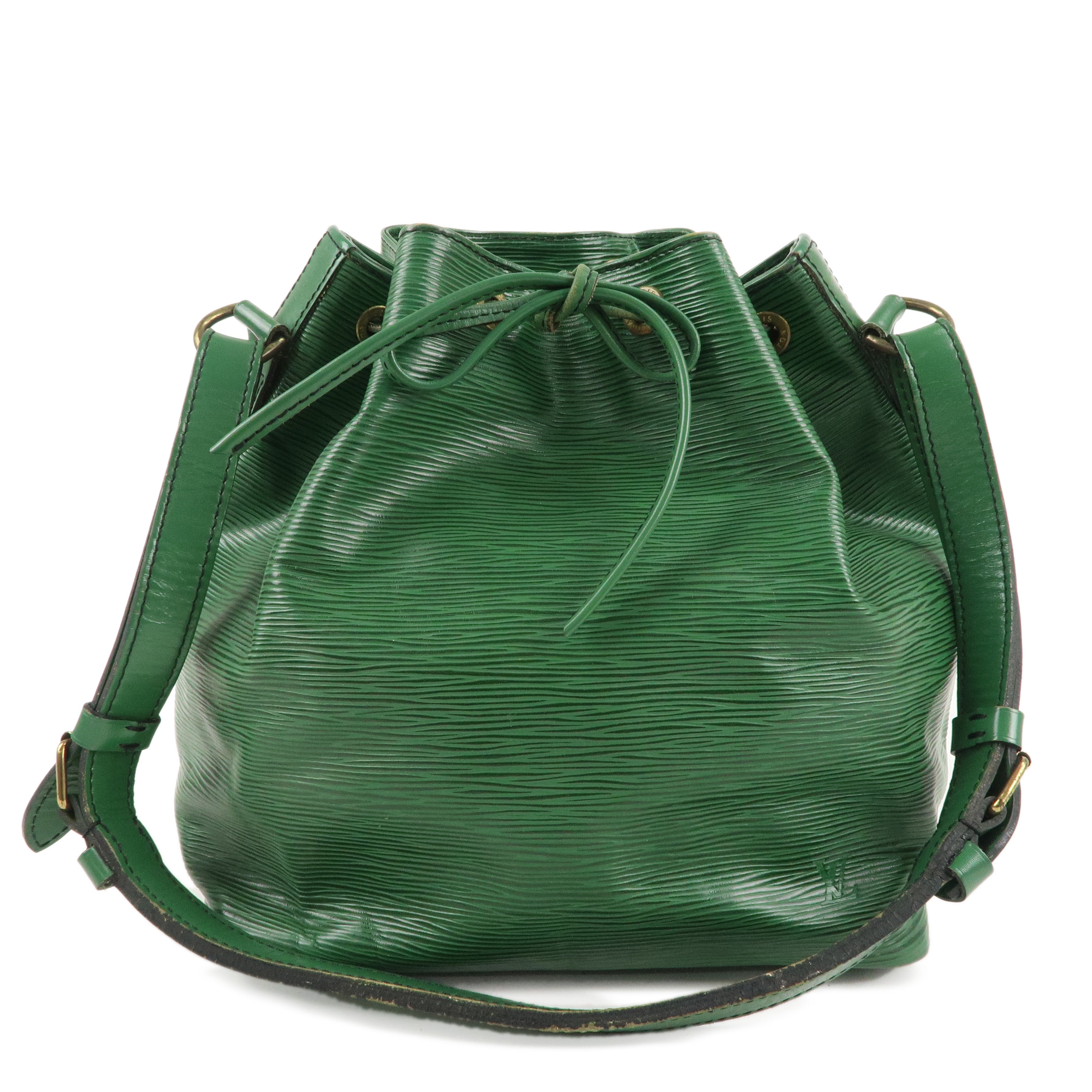 Louis Vuitton Epi Petit Noe Leather Shoulder Bag Green M44104