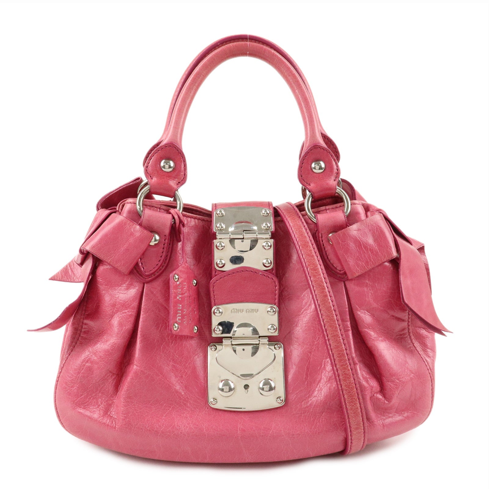 MIU-MIU-Leather-2Way-Bag-Hand-Bag-Ribbon-Alamoana2011-09/60