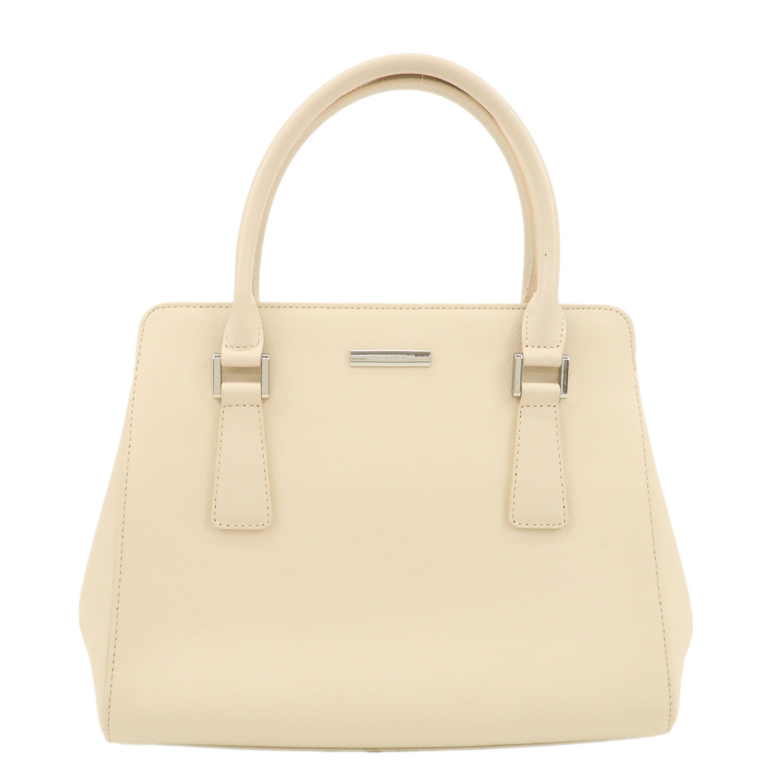 BURBERRY-Leather-Hand-Bag-Beige