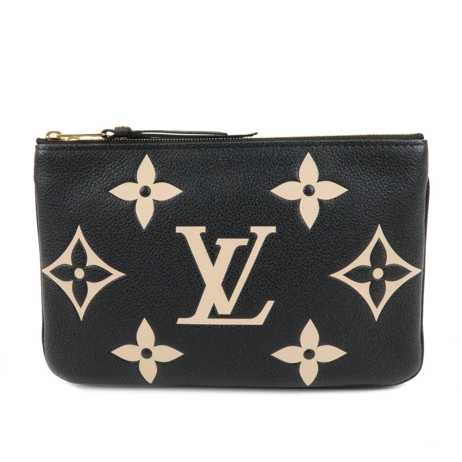 Louis-Vuittton-Monogram-Empreinte-Bicolor-Pochette-Double-Zip