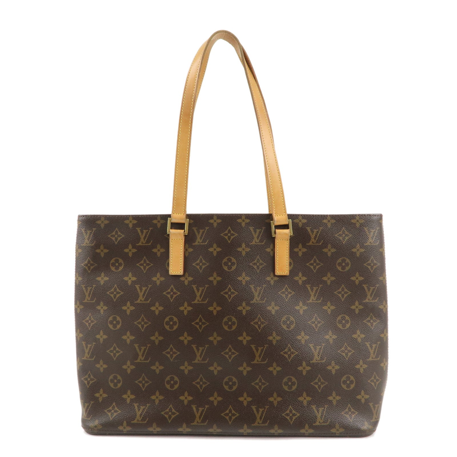 Louis-Vuitton-Monogram-Luco-Tote-Bag-Hand-Bag-Brown-M51155