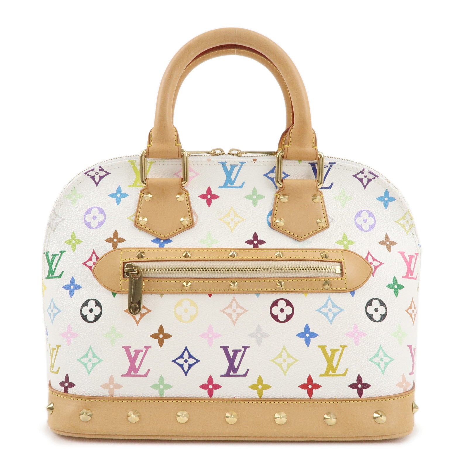 Louis Vuitton Monogram Multicolor Alma PM Hand Bag Blanc M92647