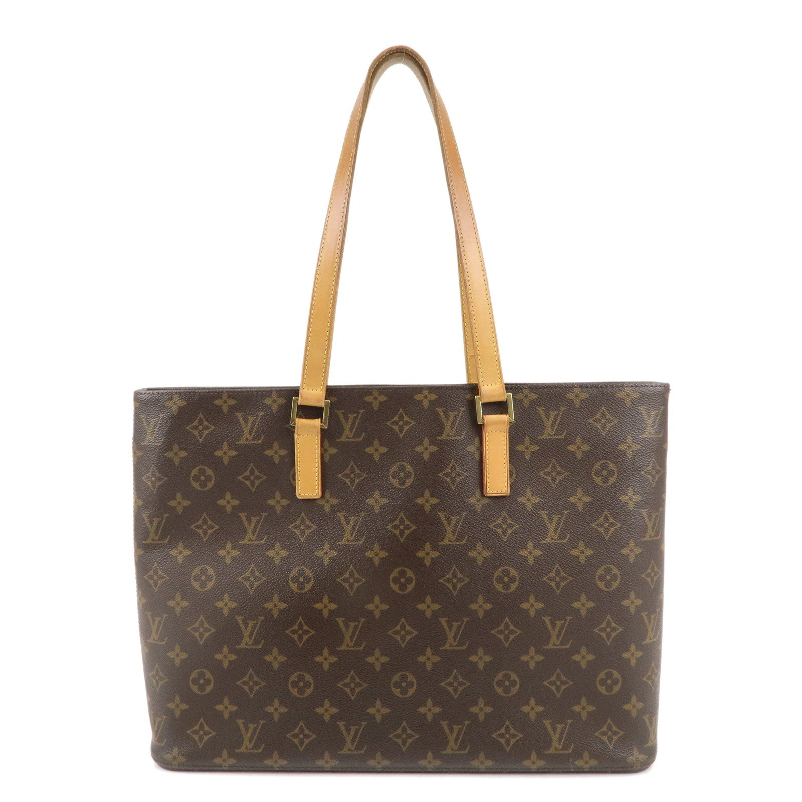 Louis-Vuitton-Monogram-Luco-Tote-Bag-Hand-Bag-Brown-M51155