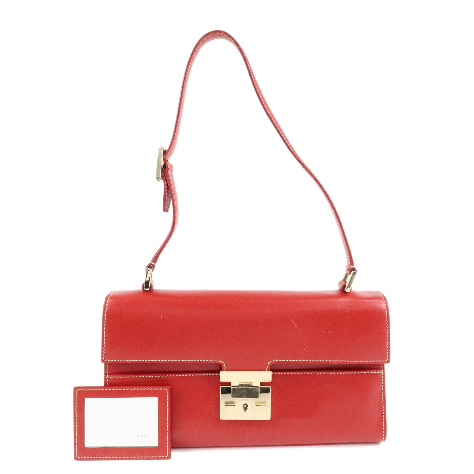 GUCCI-Leather-One-Shoulder-Bag-Hand-Bag-Red-001.4214