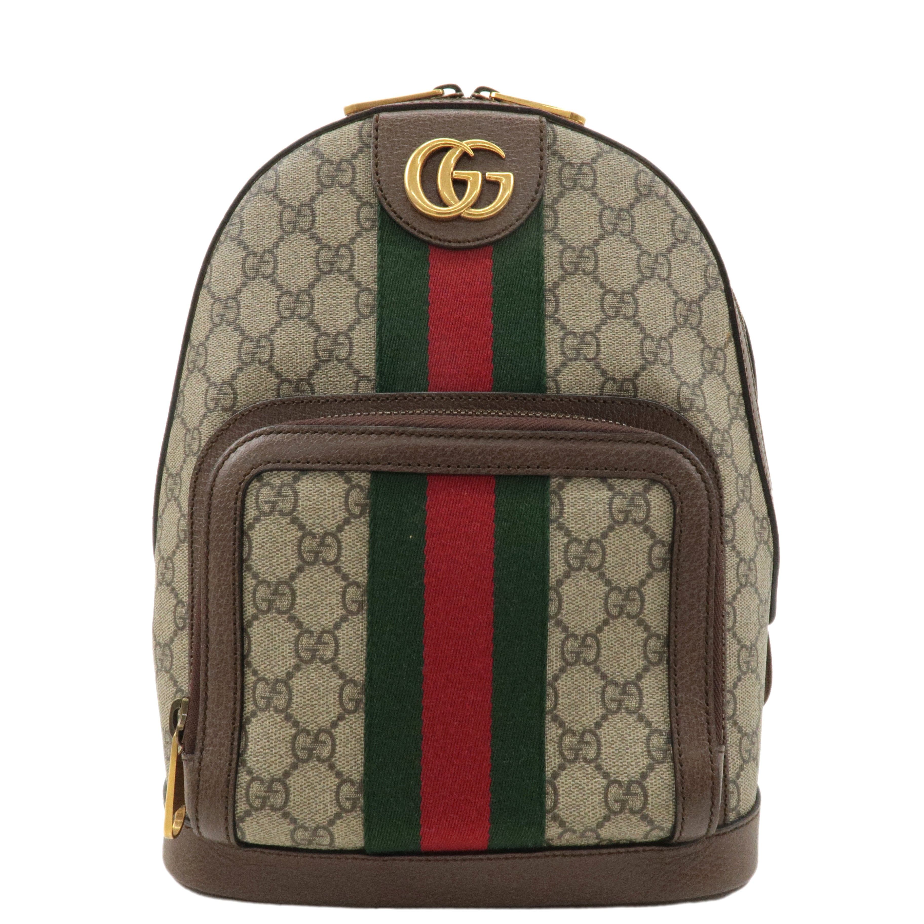 GUCCI Ophidia GG Supreme Leather Small Back Pack Beige 547965