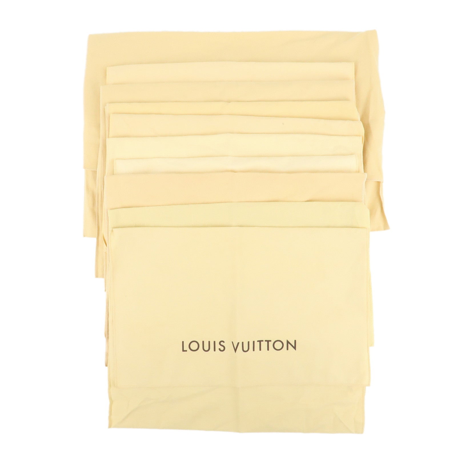 Louis-Vuitton-Set-Of-10-Dust-Bag-Flap-Style-Beige