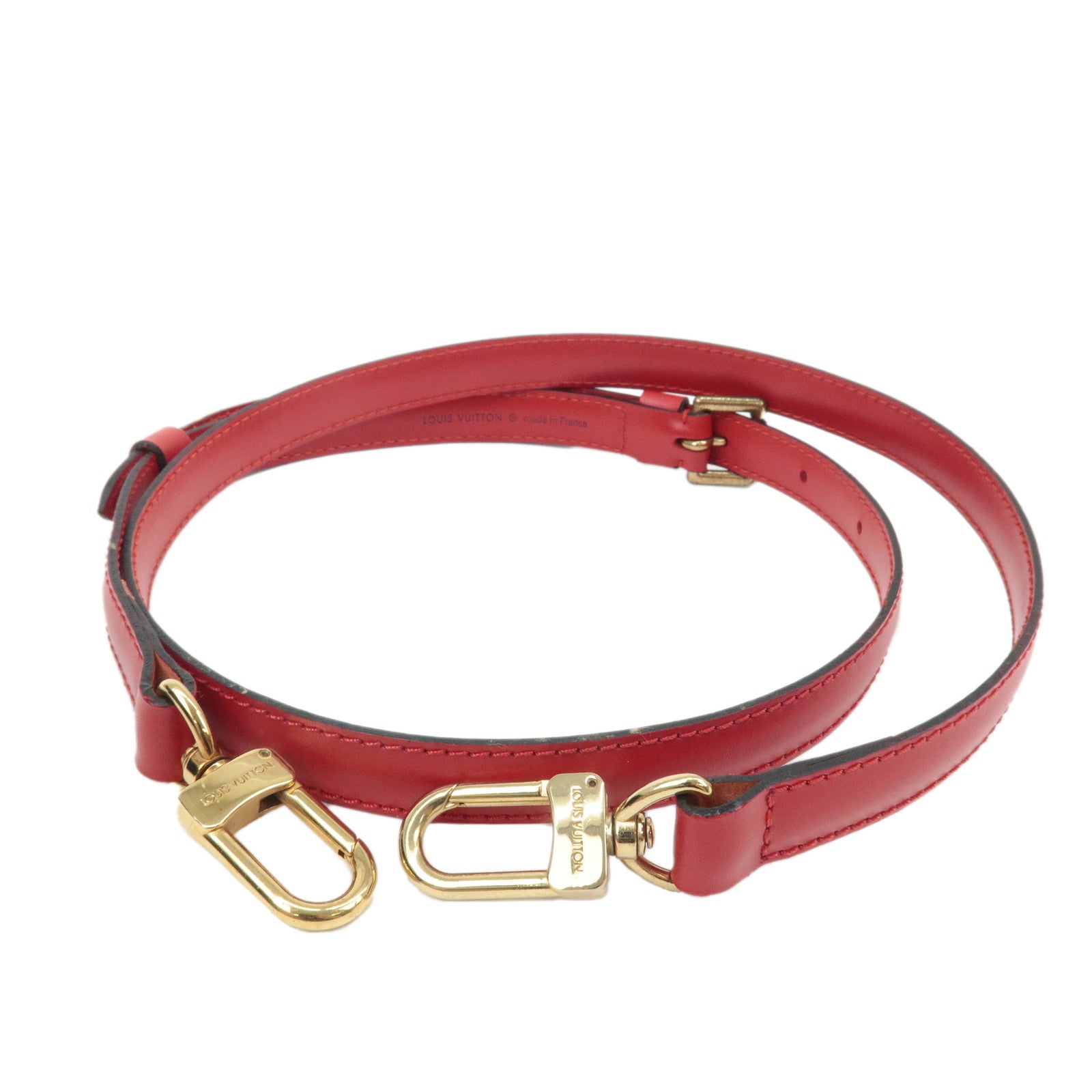 Louis-Vuitton-Adjustable-Shoulder-Strap-for-Epi-Bags-Castilian-Red-120cm-