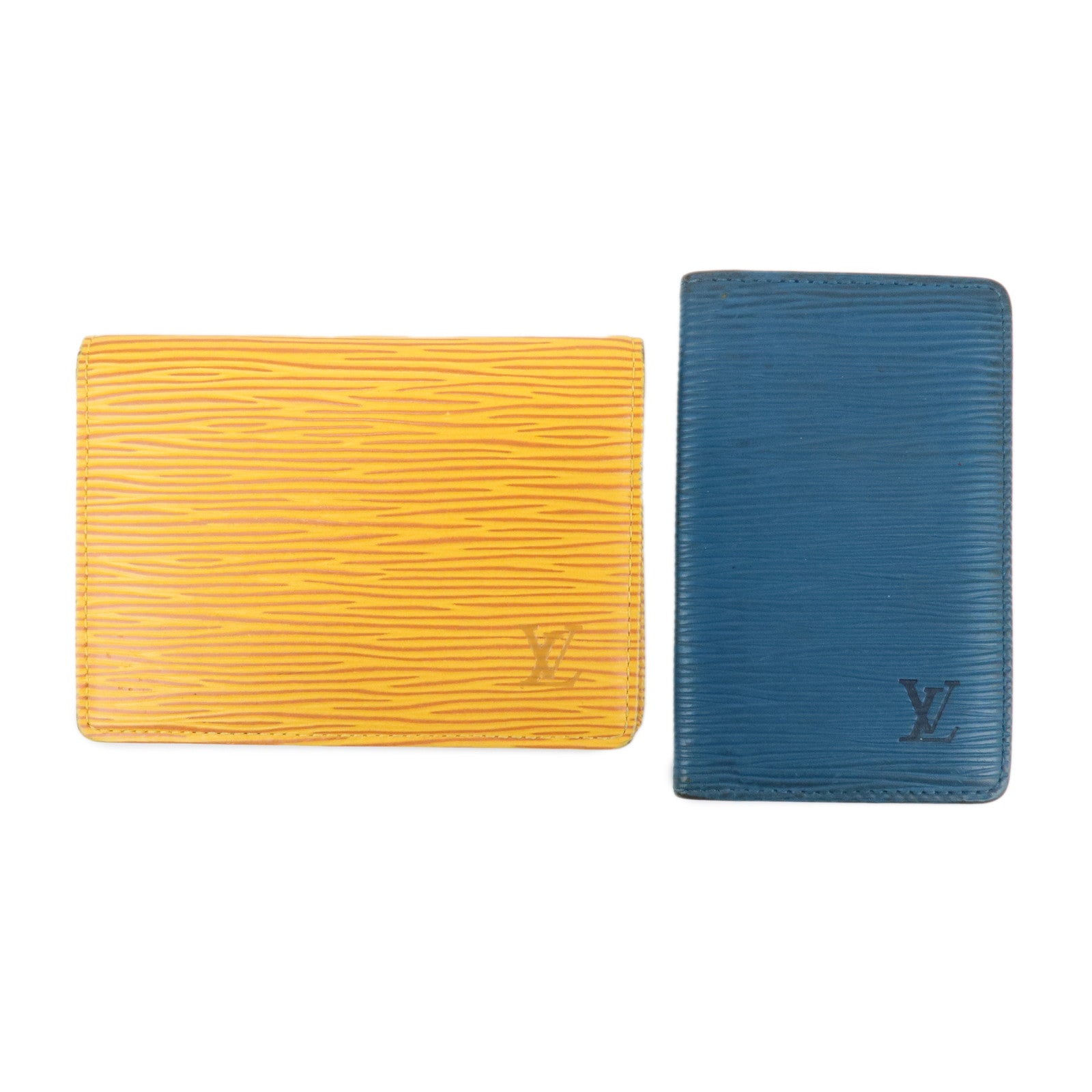 Louis-Vuitton-Epi-Set-of-2-Card-Case-Yellow-Blue-M63209-M56575