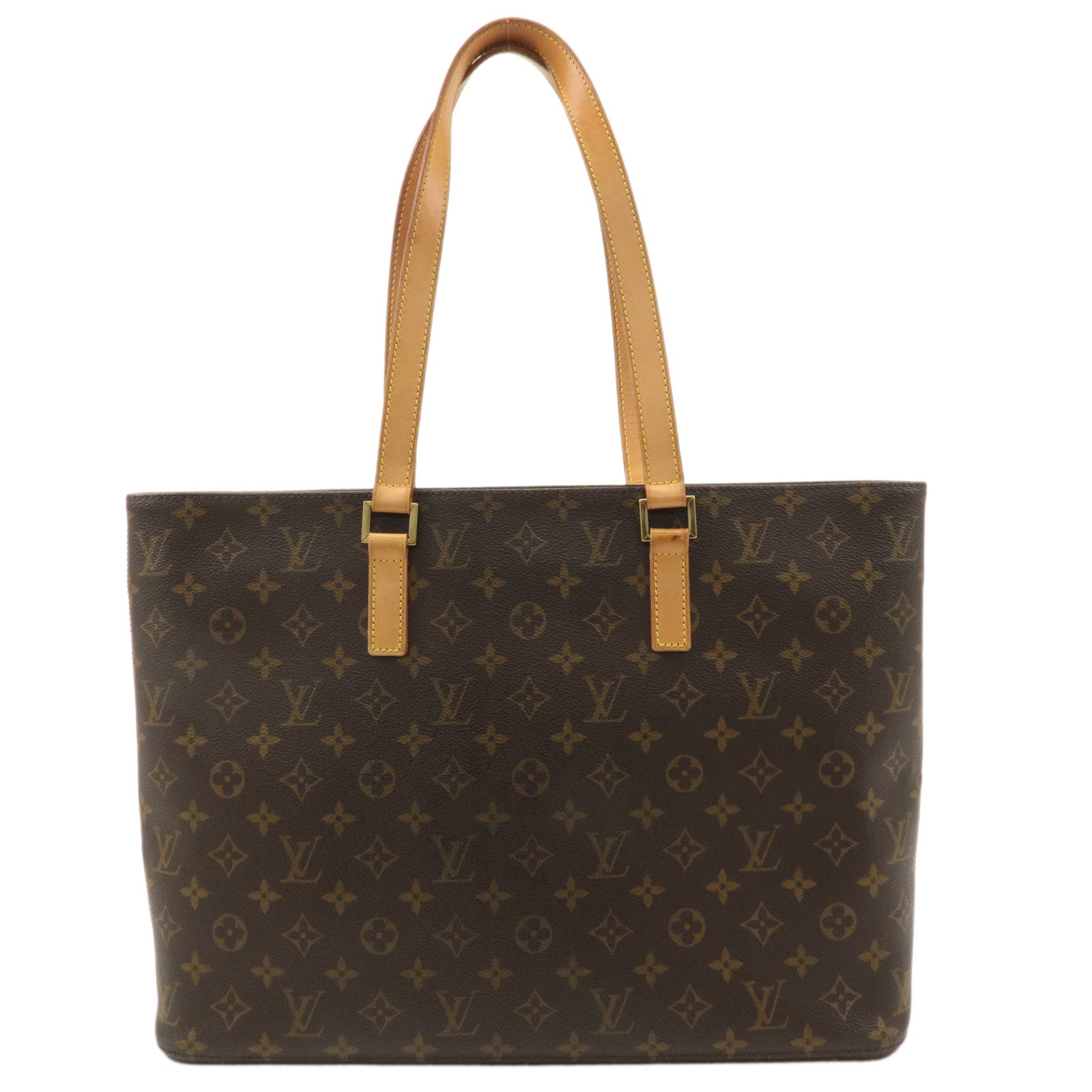 Louis-Vuitton-Monogram-Luco-Tote-Bag-Hand-Bag-Brown-M51155