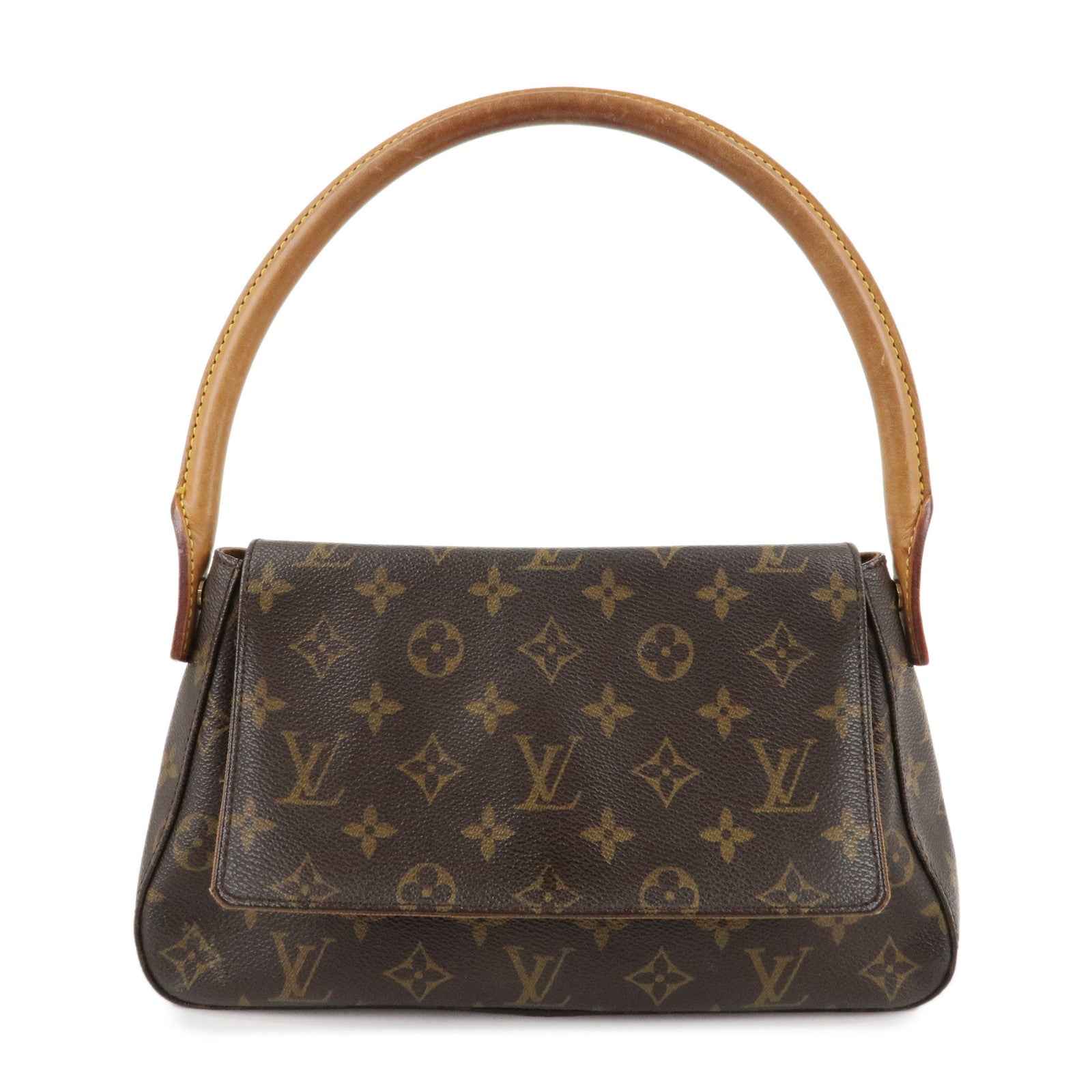 Louis-Vuitton-Monogram-Mini-Looping-Shoulder-Bag-Hand-Bag-M51147