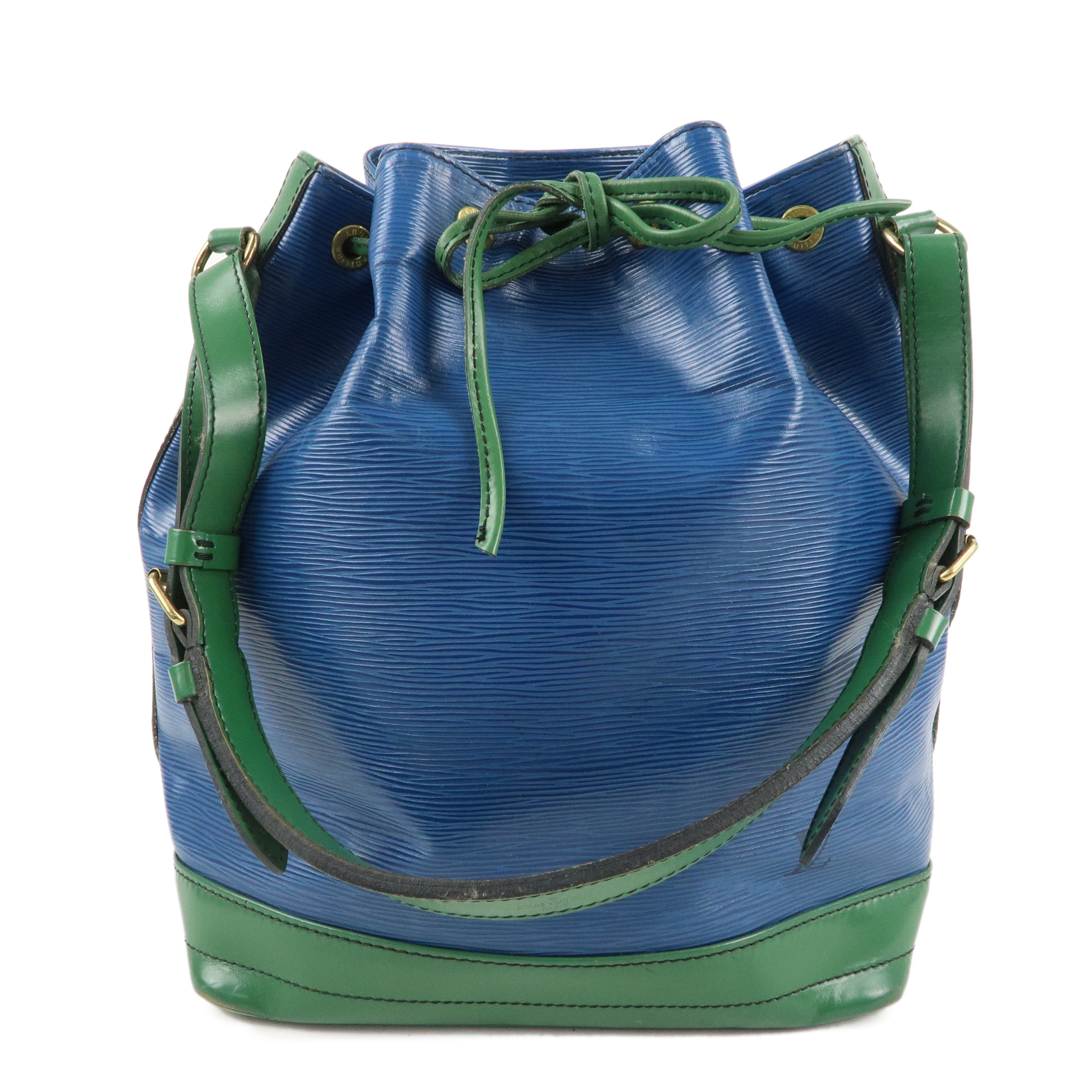 Louis Vuitton Epi Bi-Color Noe Shoulder Bag Blue Green M44044