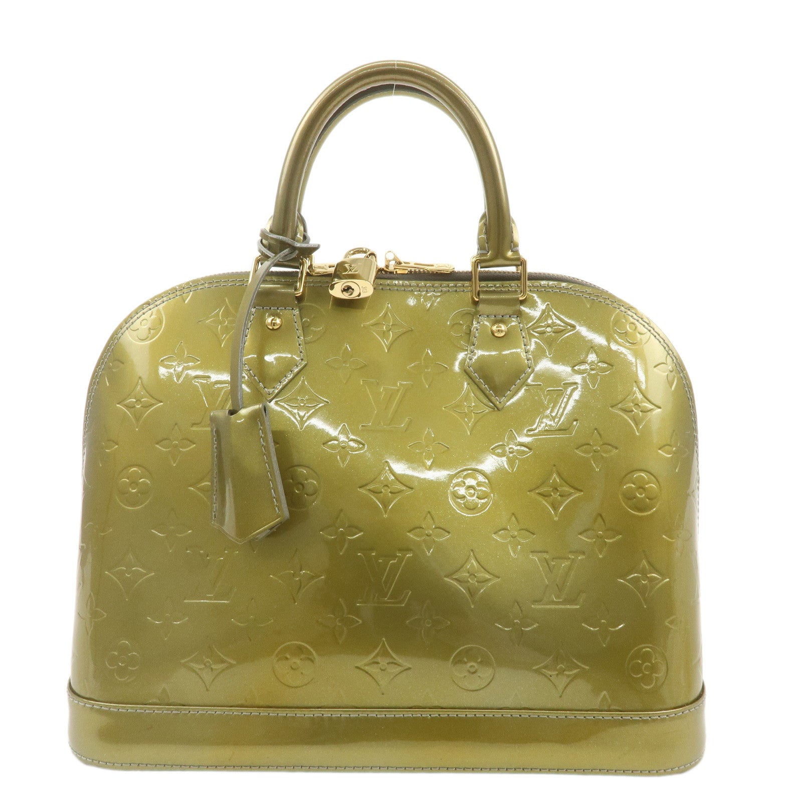 Louis Vuitton Monogram Vernis Alma Bag Gris Art Deco M91613