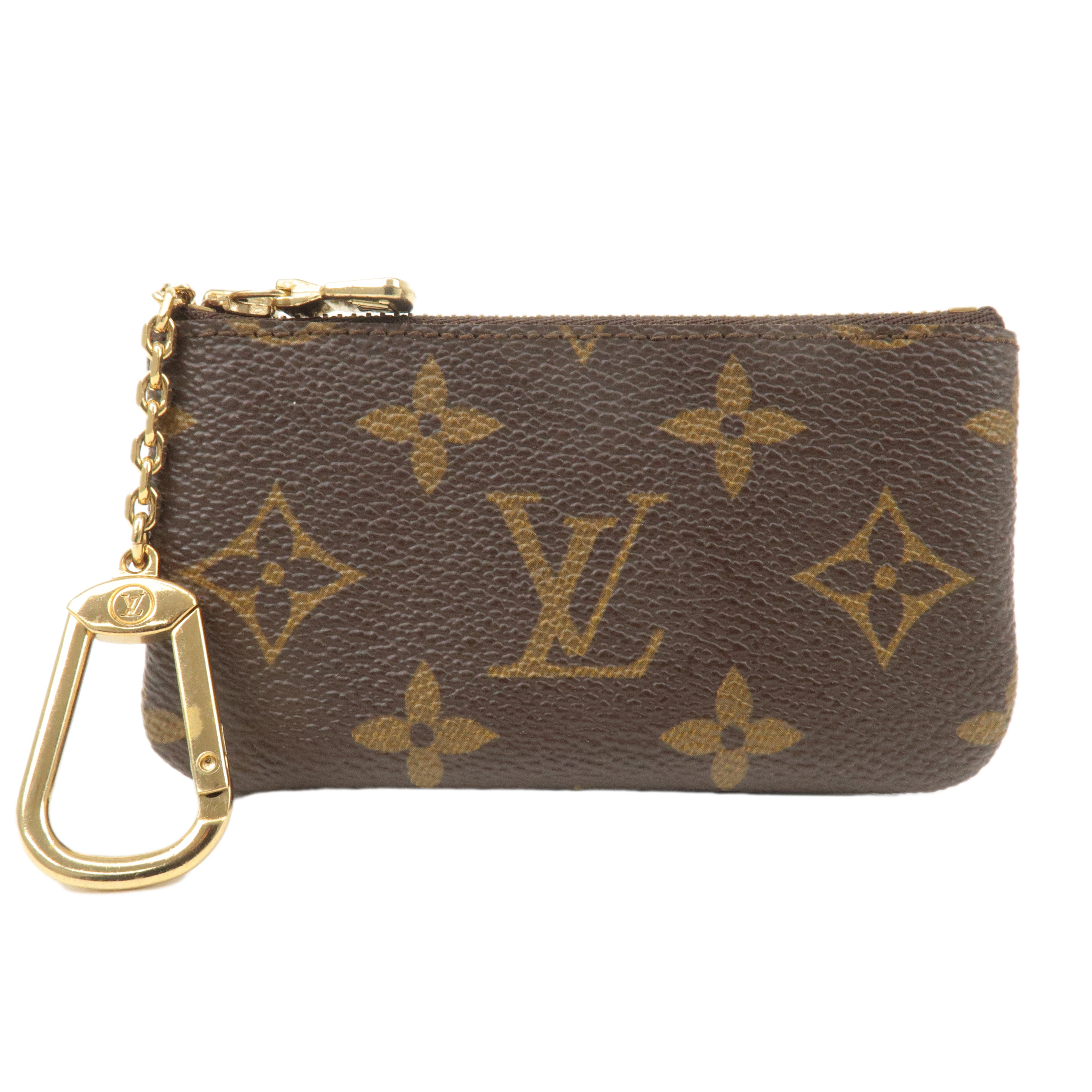 Louis Vuitton Monogram Pochette Cles Coin Case Brown M62650