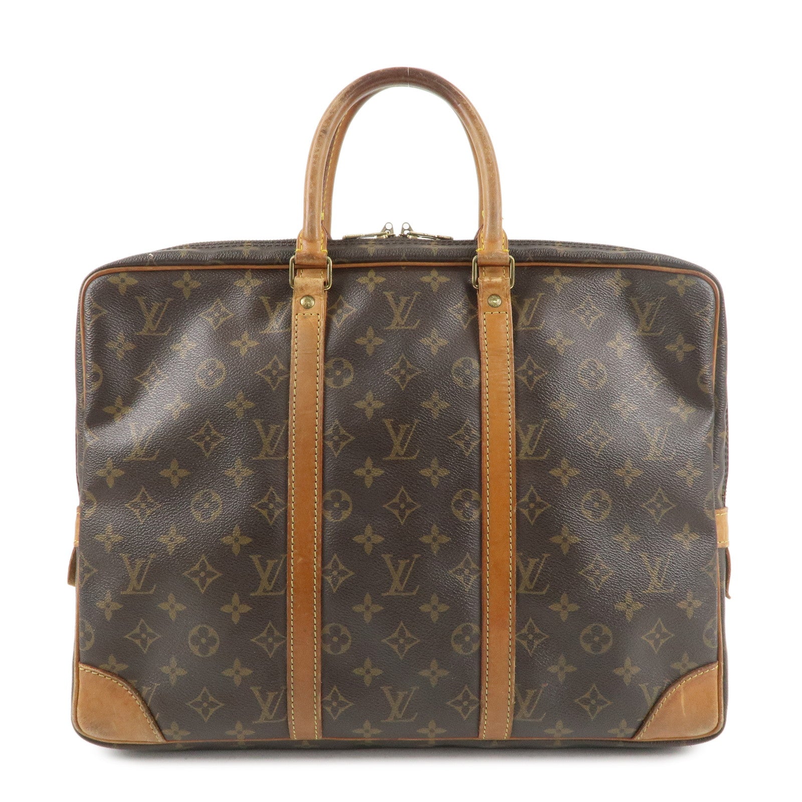 Louis-Vuitton-Monogram-Porte-Documents-Voyage-Bag-Brown-M53361