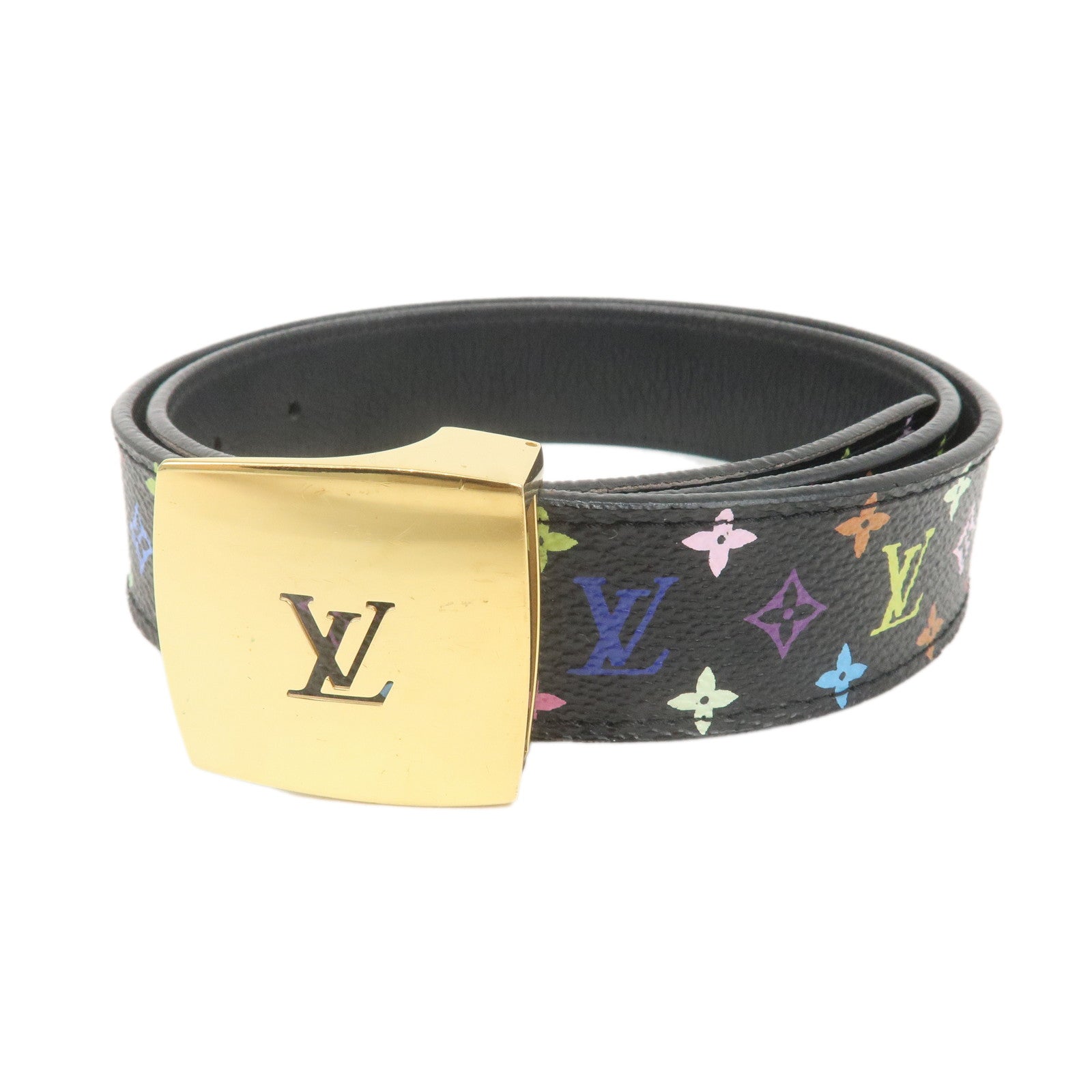 Louis-Vuitton-Monogram-Multicolor-Saint-Tulle-Belt-75/30-M6890