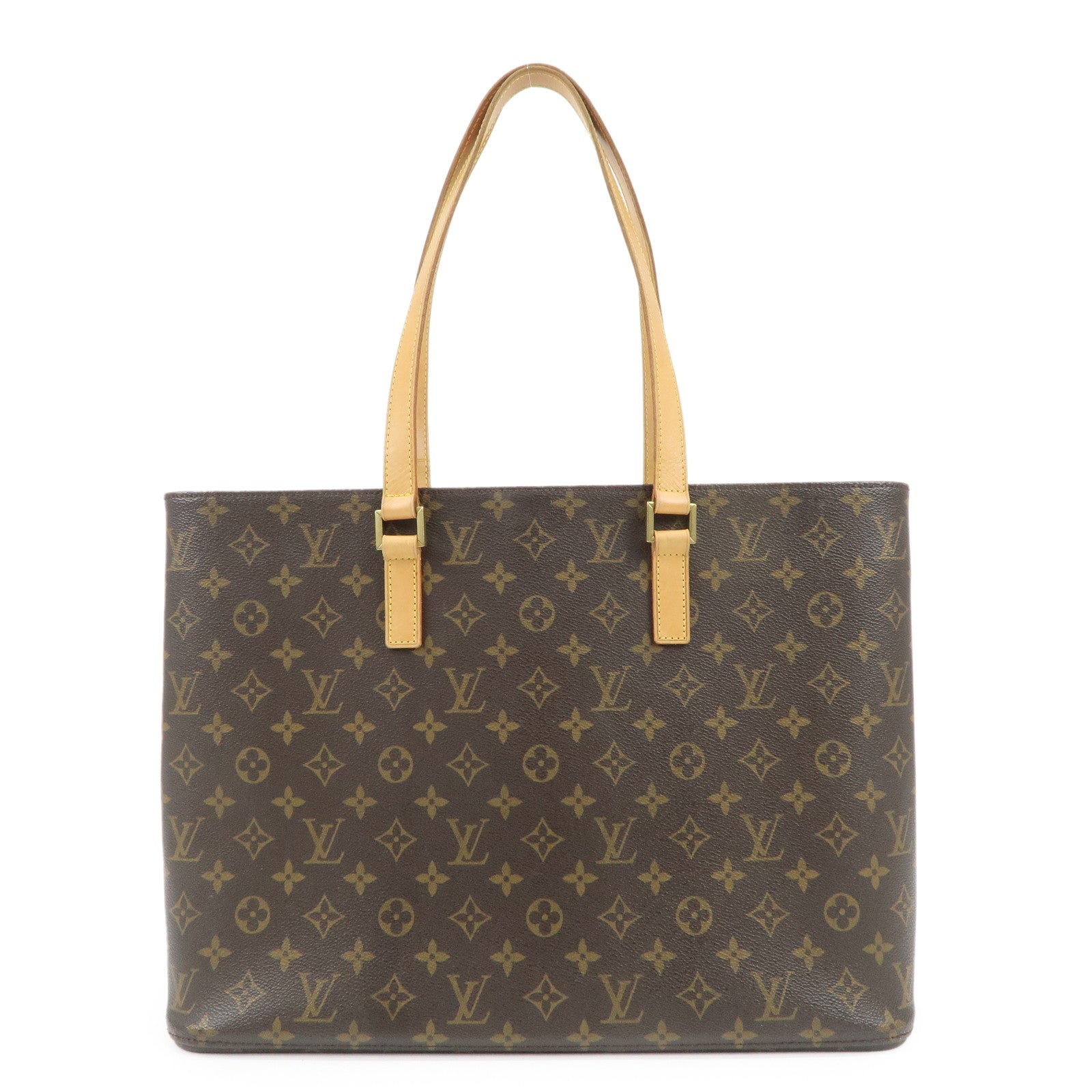 Louis-Vuitton-Monogram-Luco-Tote-Bag-Hand-Bag-Brown-M51155