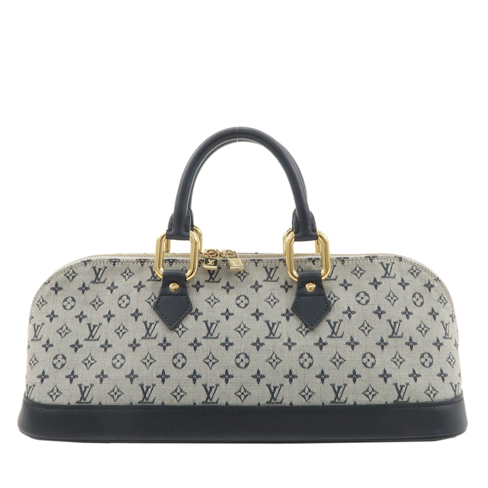 Louis-Vuitton-Monogram-Mini-Alma-Long-Hand-Bag-Blue-M92205