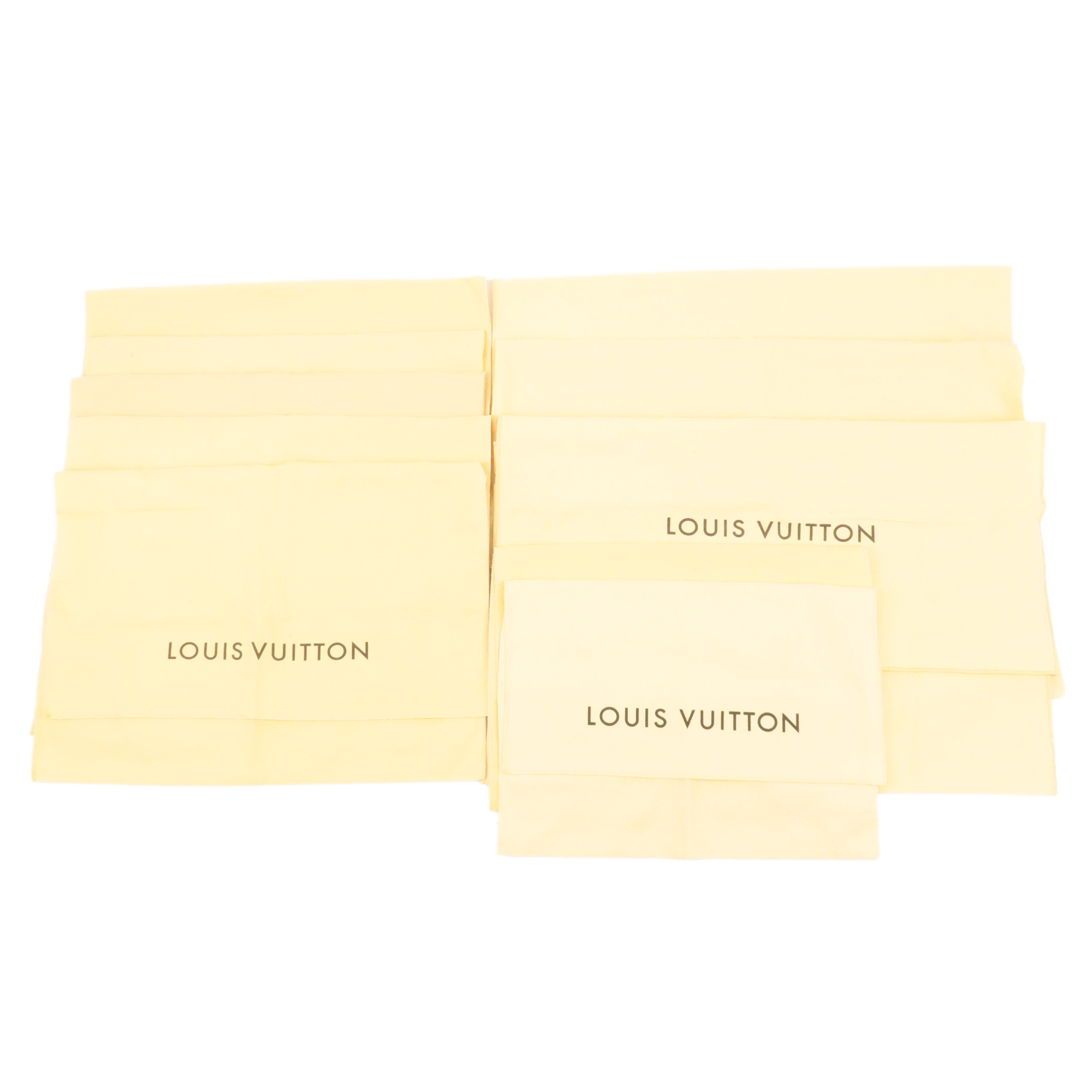 Louis Vuitton Set of 10 Storage Bag Dust Bag Beige