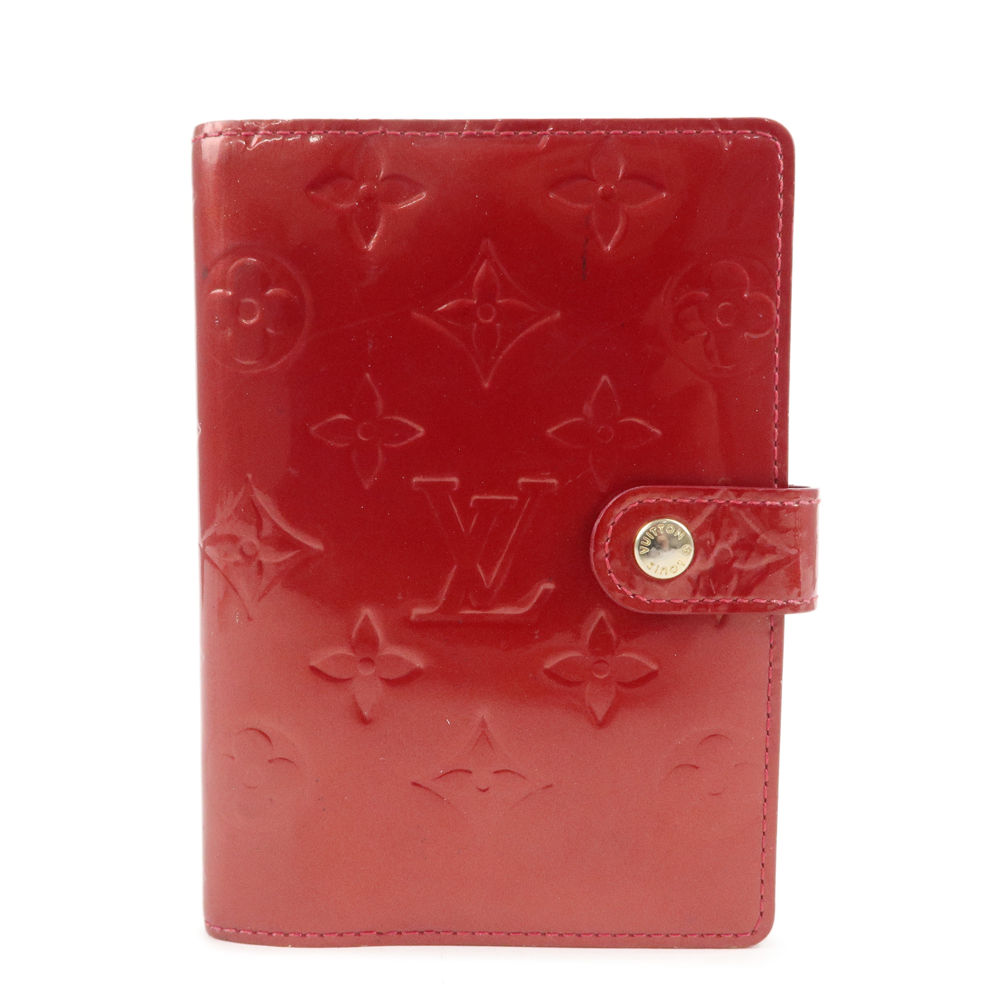 Louis Vuitton Monogram Vernis Agenda PM Planner Cover R21016