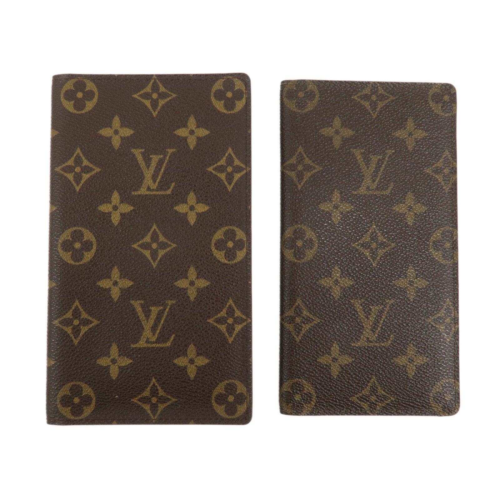 Louis-Vuitton-Set-of-2-Monogram-Long-Wallet-M62225-M61823