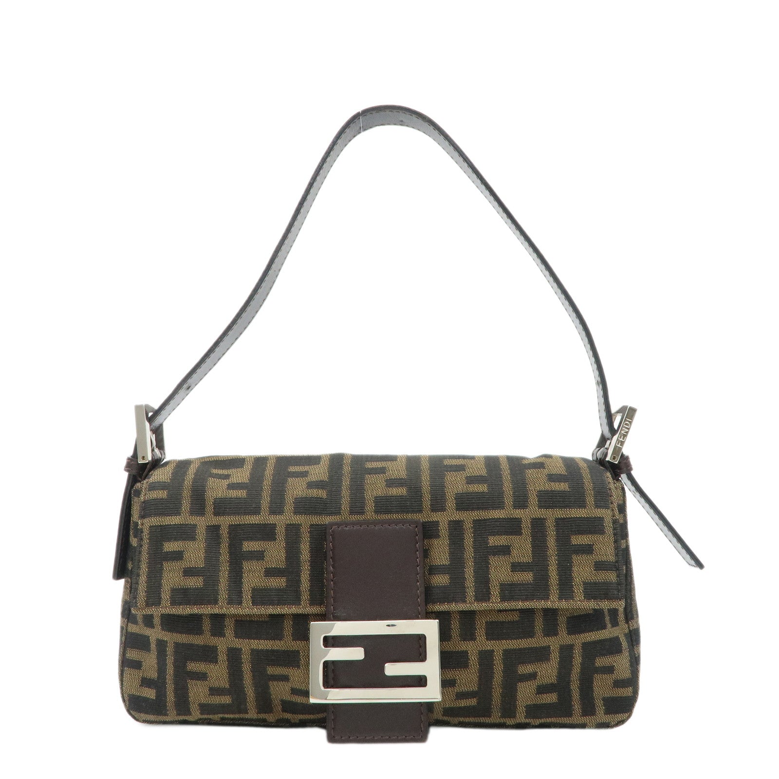 FENDI-Mamma-Baguette-Zucca-Canvas-Leather-Shoulder-Bag-26424