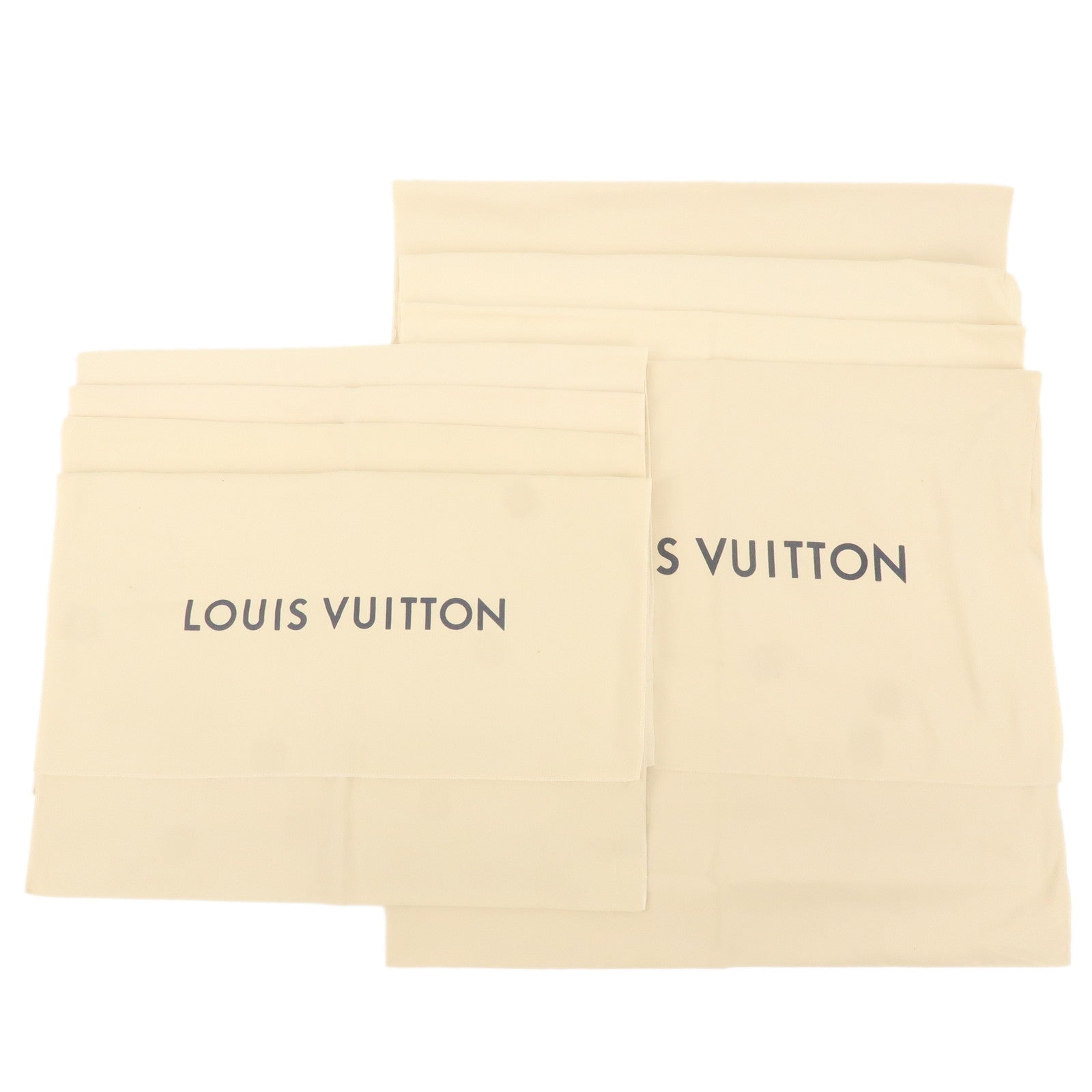 Louis-Vuitton-Set-of-8-Storage-Bag-Dust-Bag-New-Model-Beige