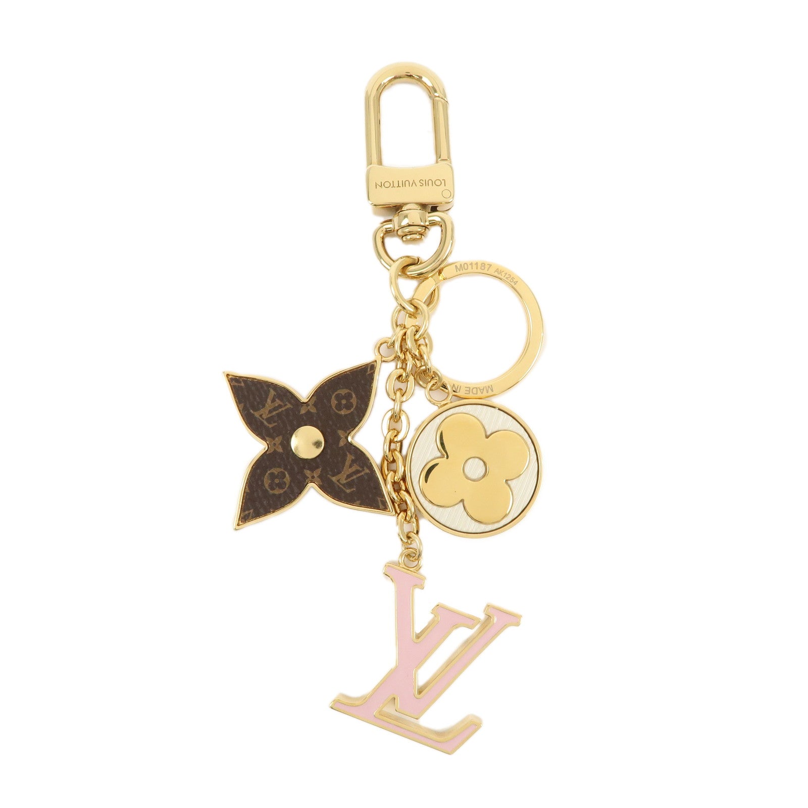 Louis-Vuitton-Key-Chain-Charm-Spring-Street-Gold-M01187