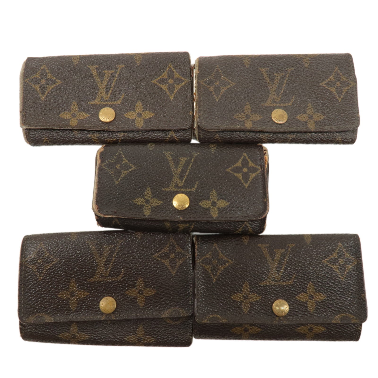 Louis Vuitton Monogram Set of 5 Multicles Key Case M62630 M62631