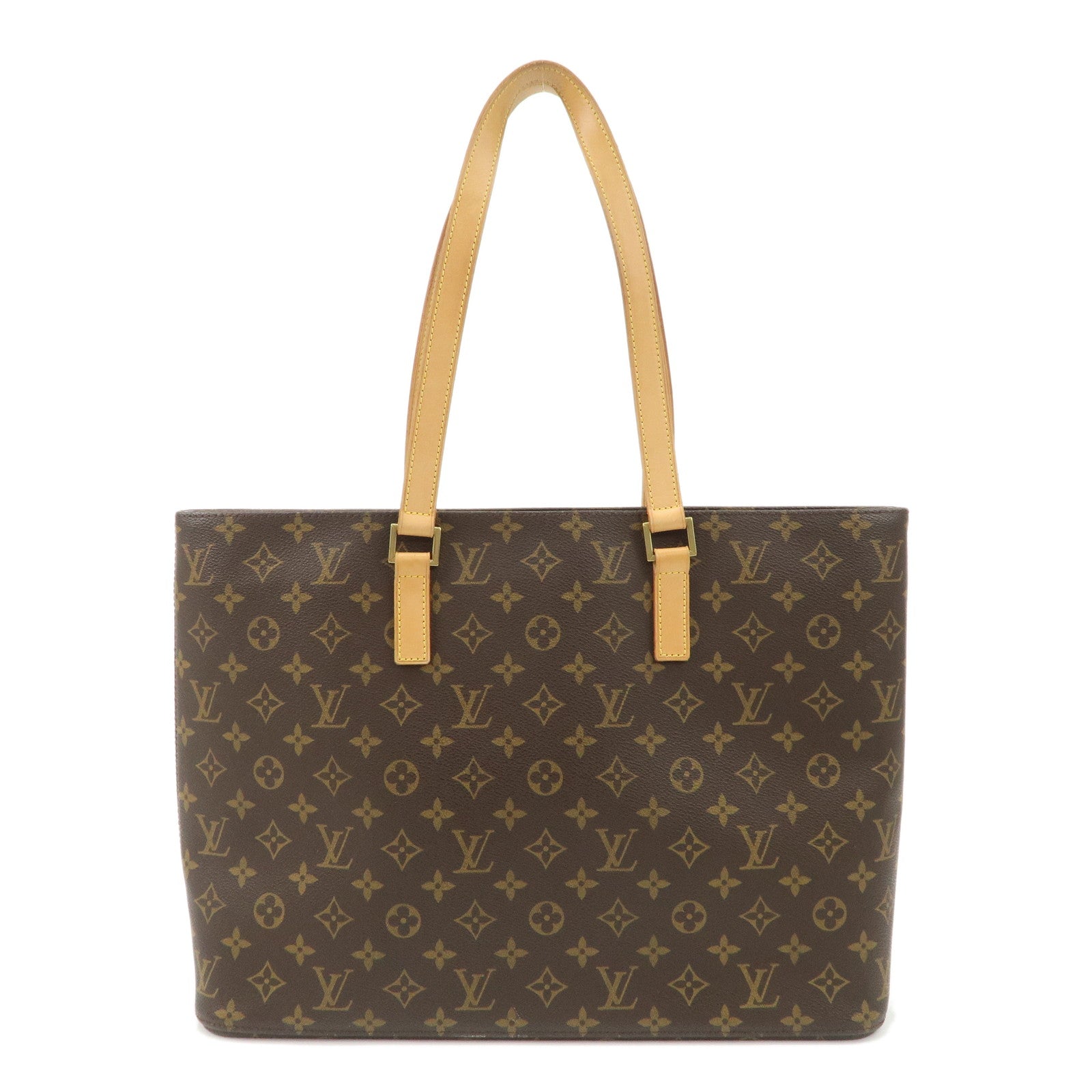 Louis-Vuitton-Monogram-Luco-Tote-Bag-Hand-Bag-Brown-M51155