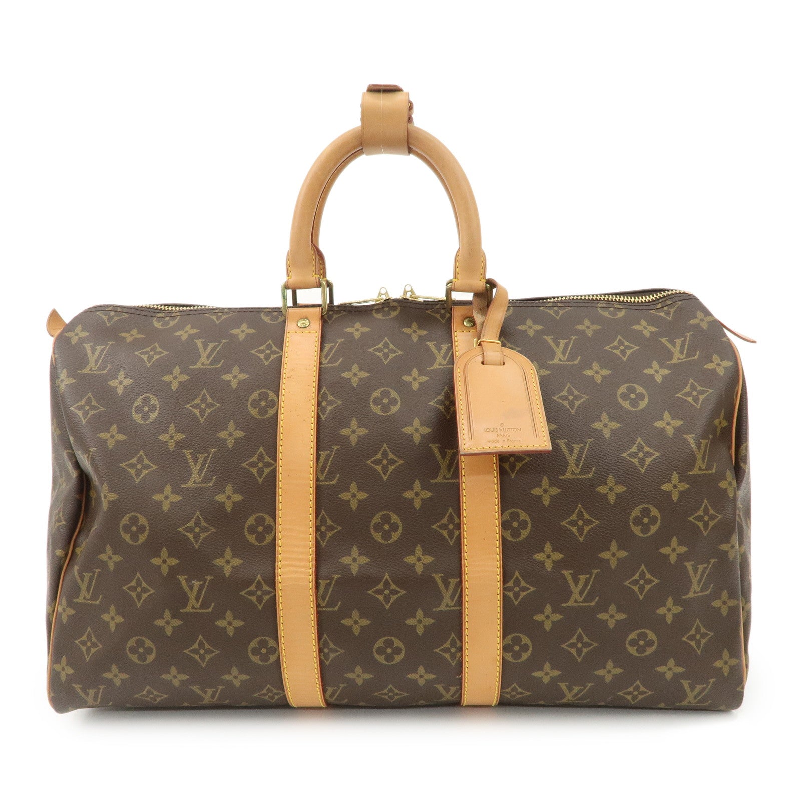 Louis-Vuitton-Monogram-Keep-All-45-Boston-Bag-M41428