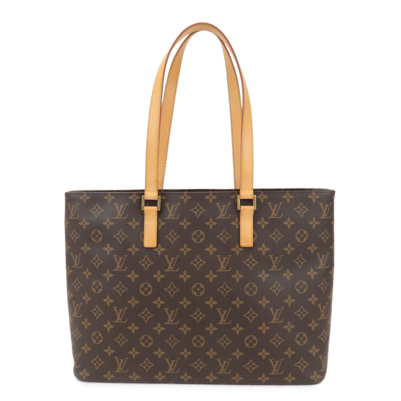 Louis-Vuitton-Monogram-Luco-Tote-Bag-Hand-Bag-Brown-M51155