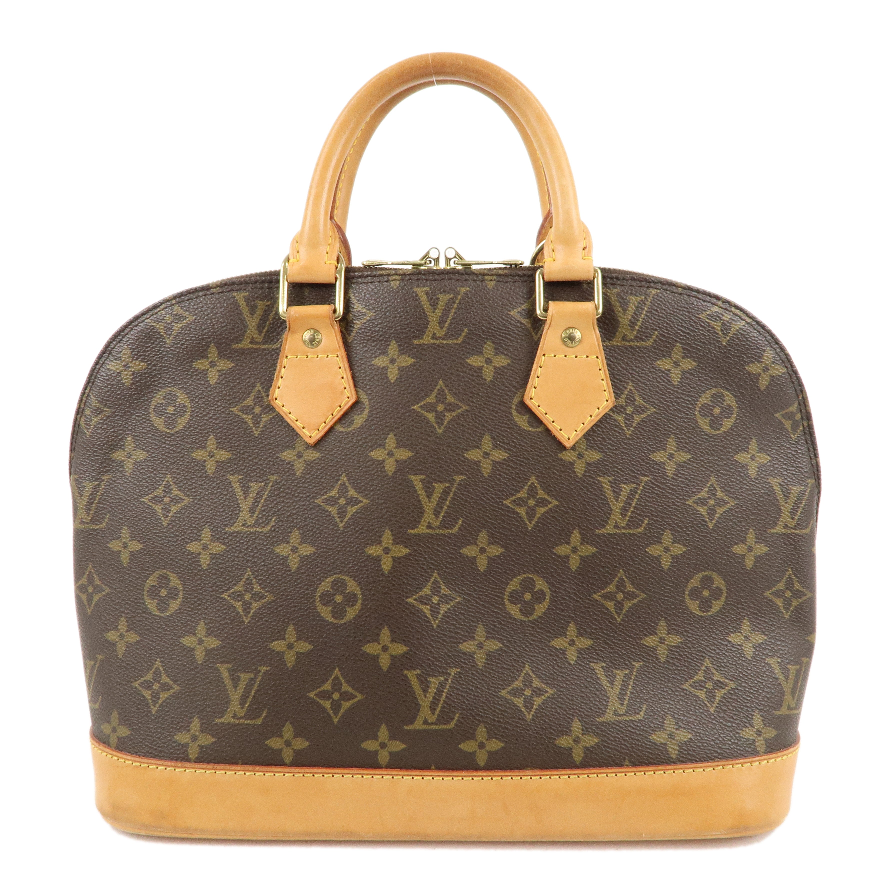 Louis Vuitton Monogram Alma Hand Bag Brown M51130