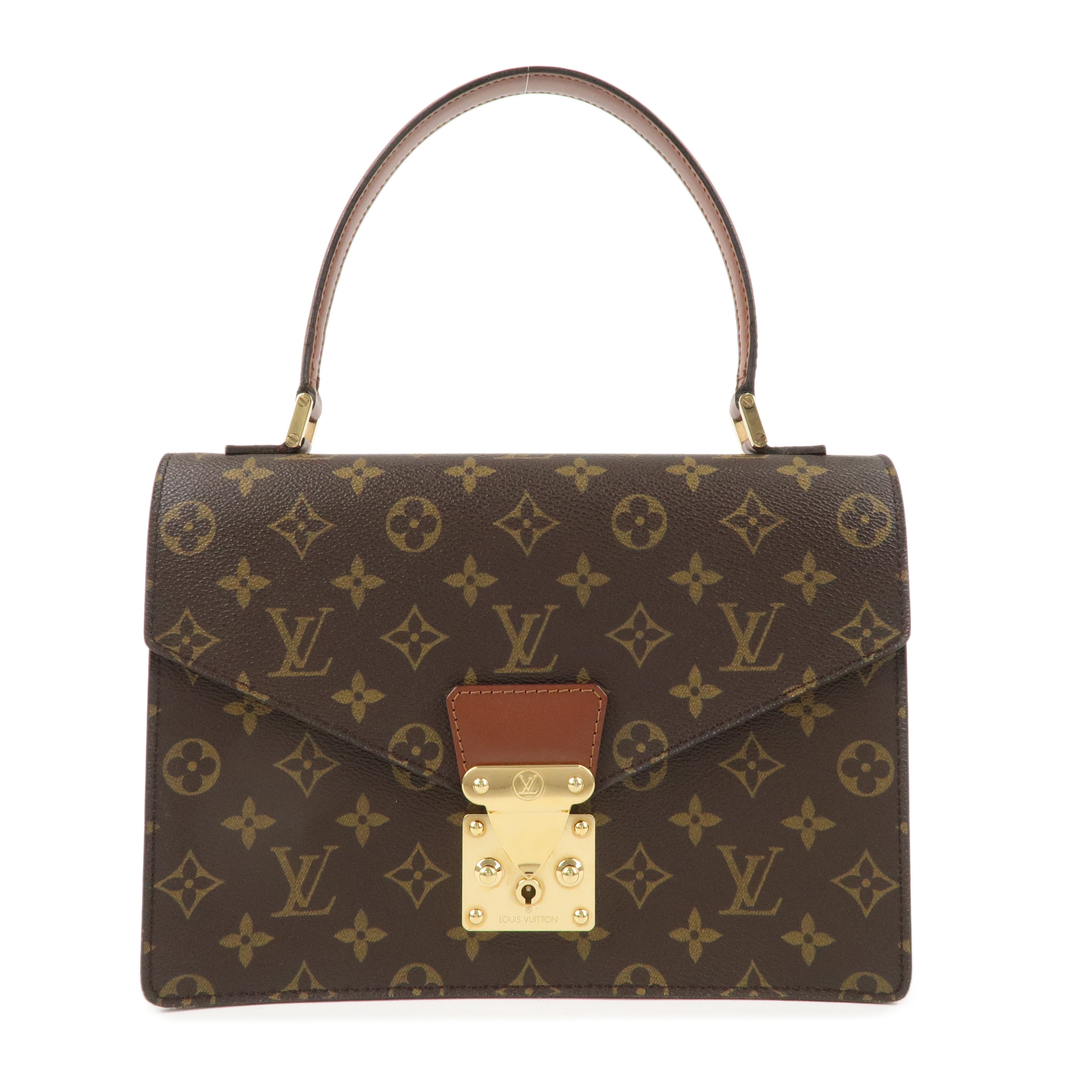 Louis Vuitton Monogram Concorde Hand Bag Brown M51190