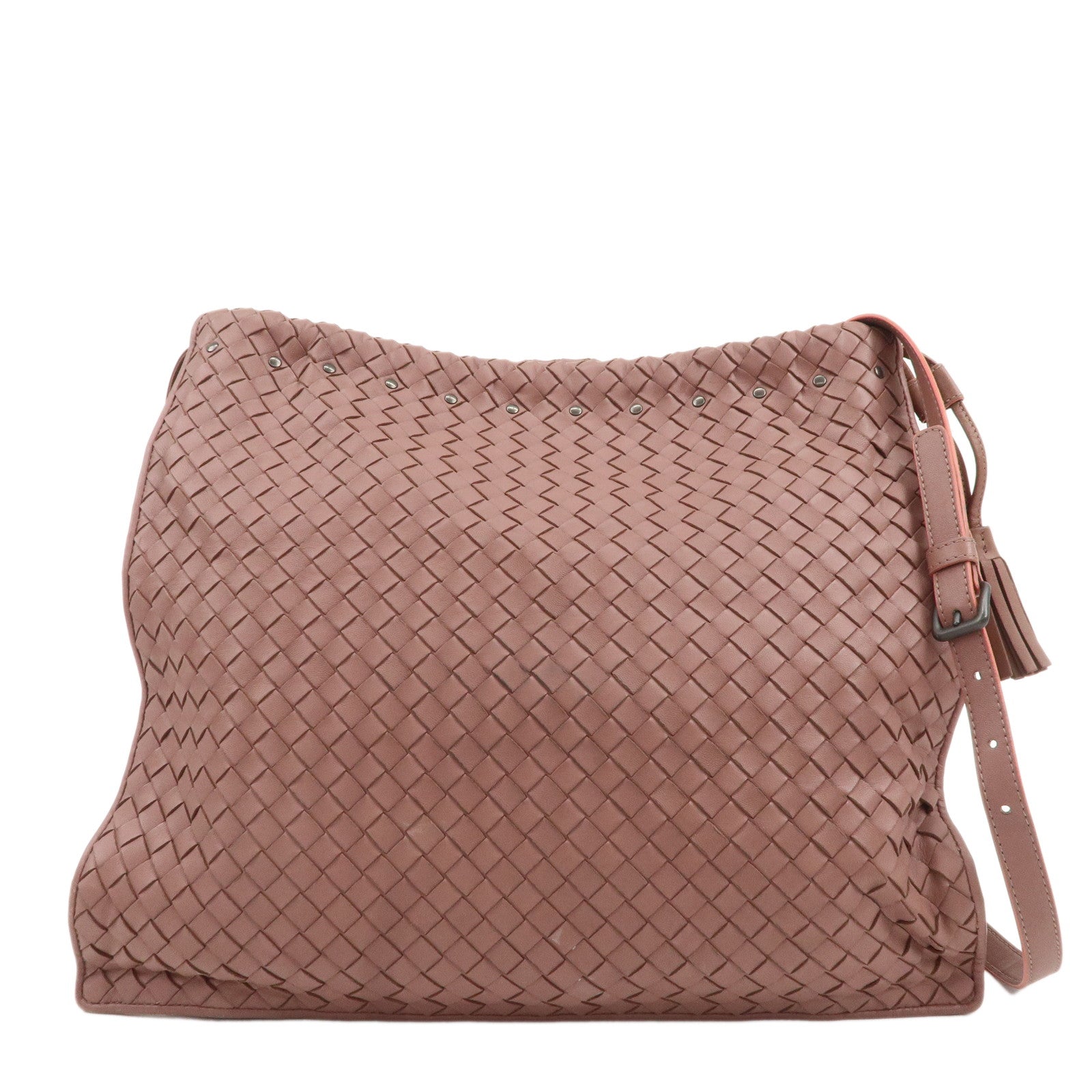 BOTTEGA-VENETA-Intrecciato-Leather-Shoulder-Bag-323765