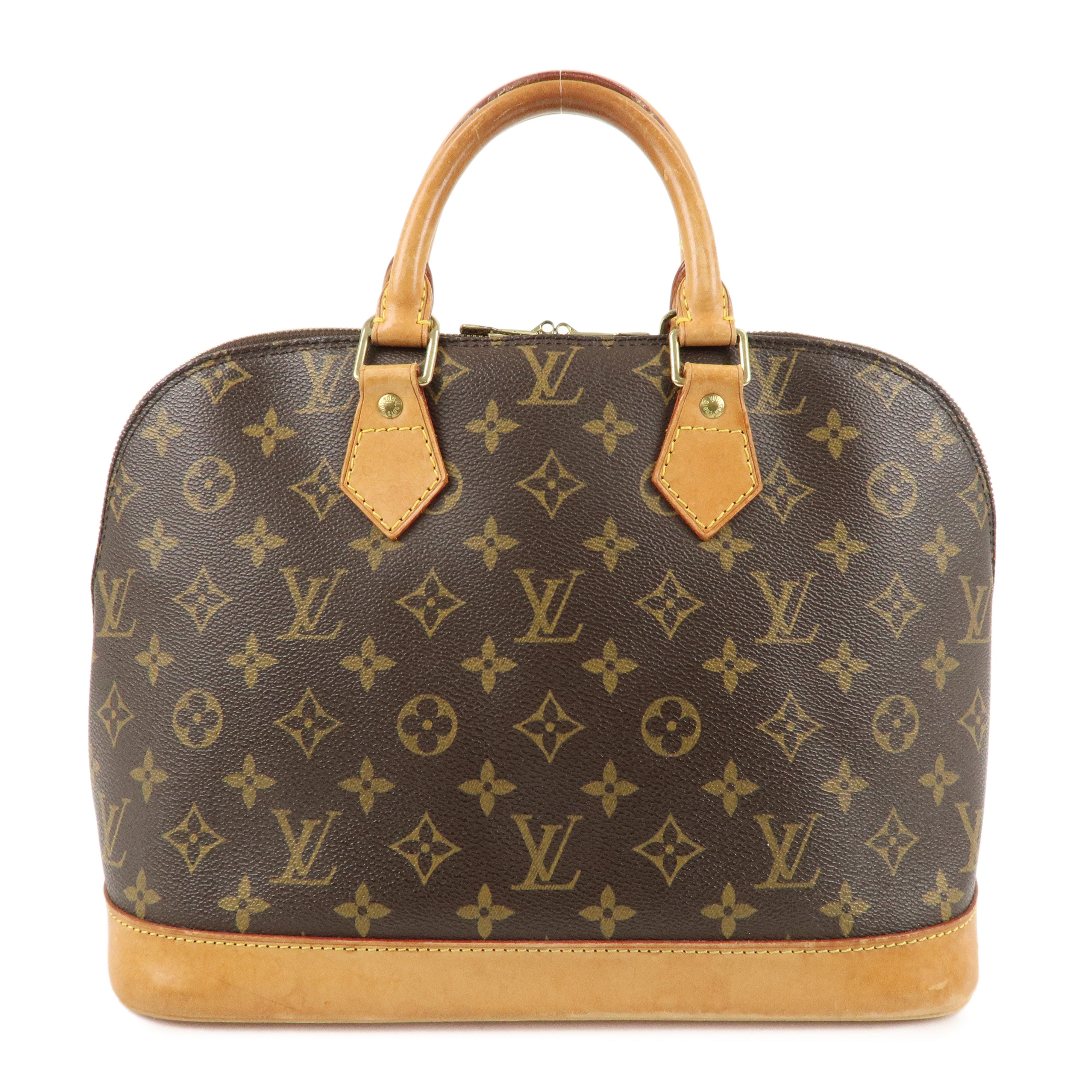 Louis Vuitton Monogram Alma Hand Bag Brown M51130