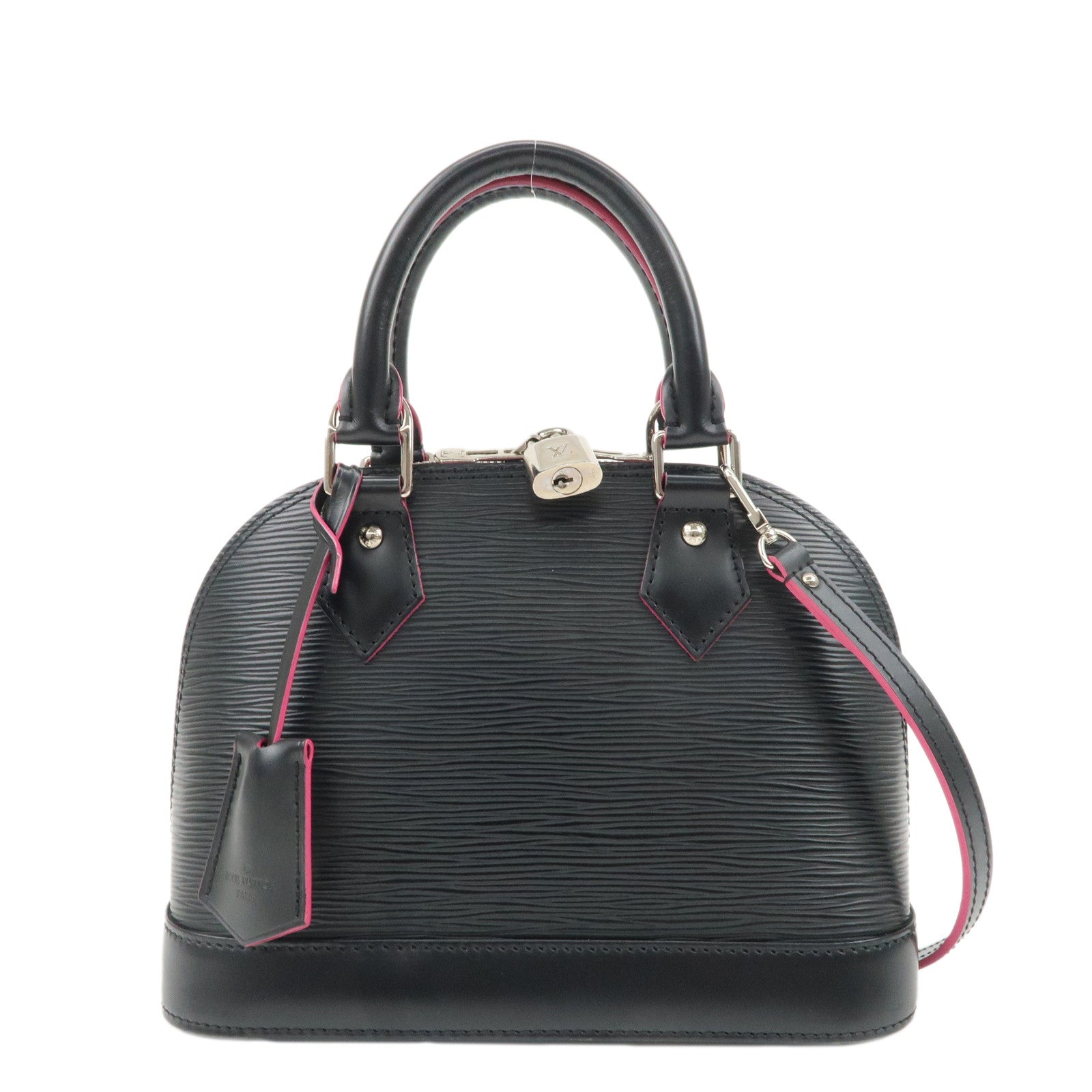 Louis-Vuitton-Epi-Alma-BB-2Way-Shoulder-Bag-Noir-Pink-M54160