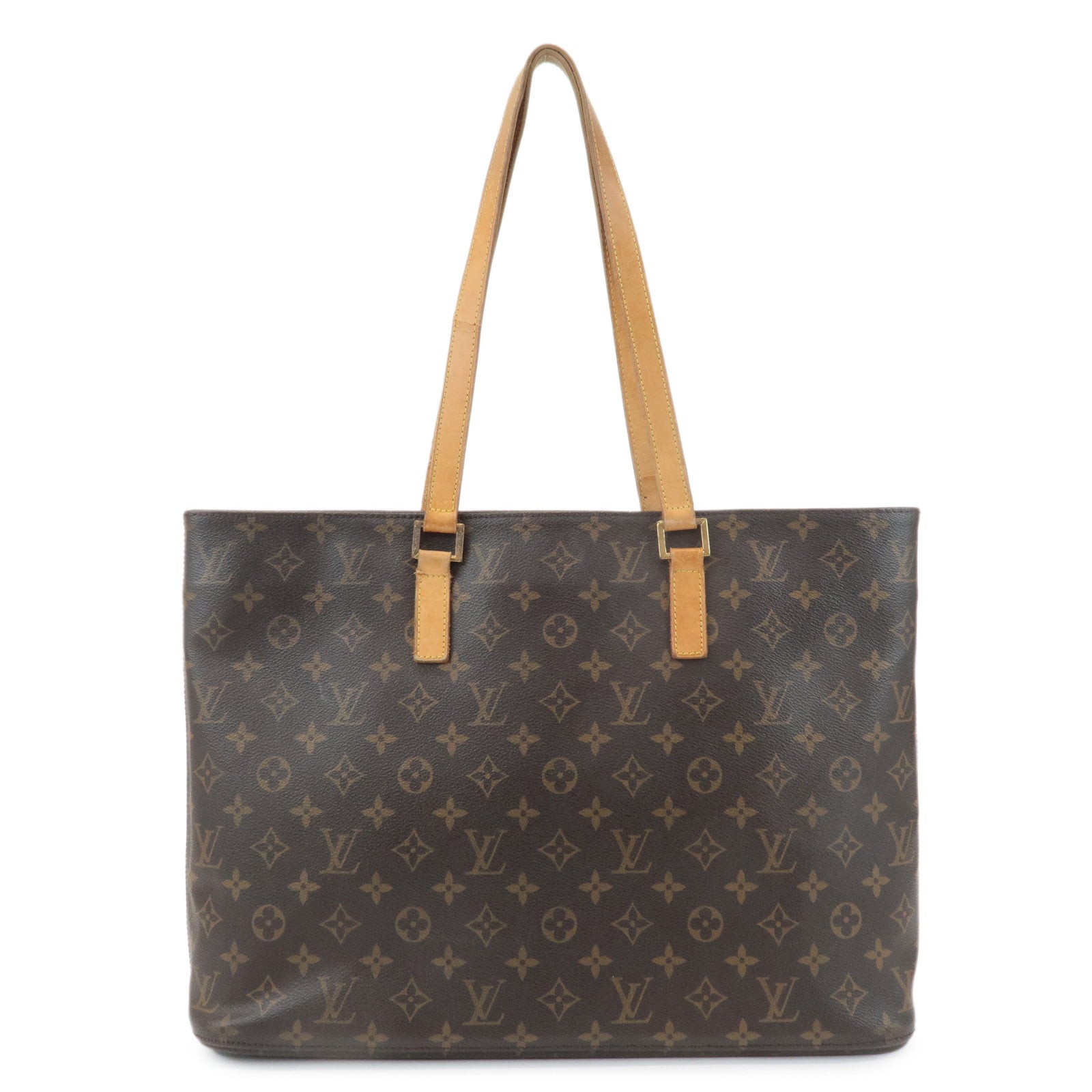 Louis-Vuitton-Monogram-Luco-Tote-Bag-Hand-Bag-Brown-M51155