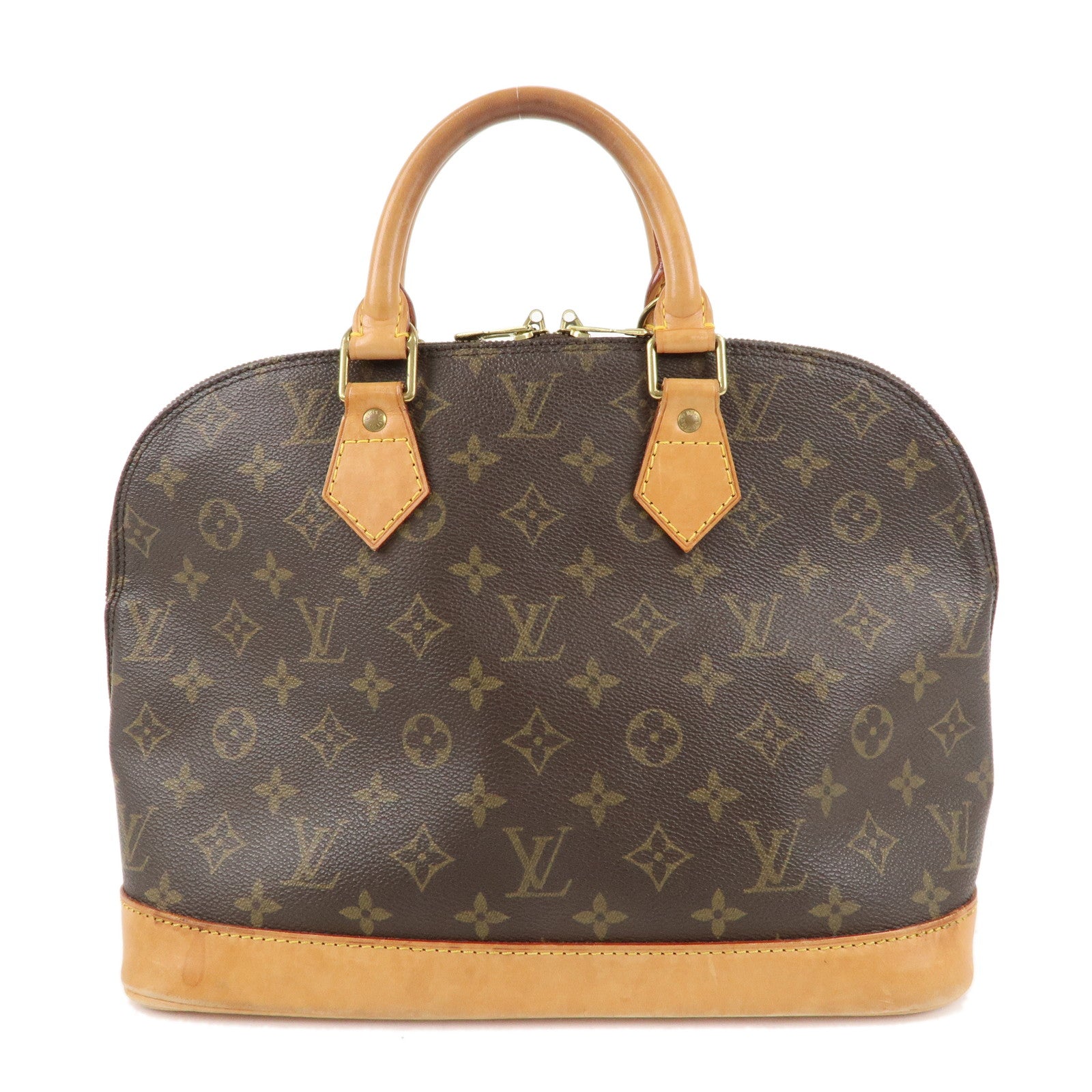 Louis Vuitton Monogram Alma Hand Bag Brown M51130