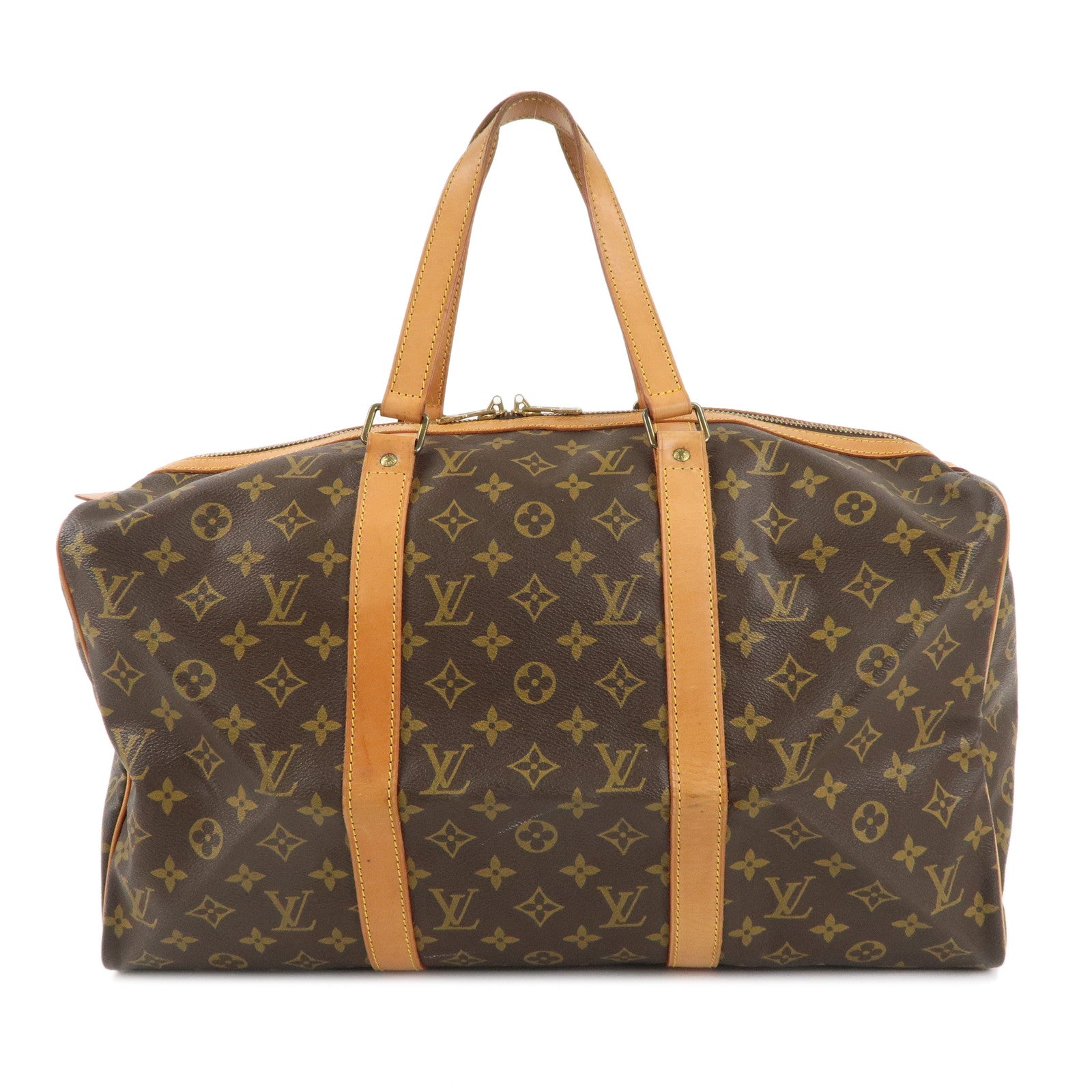 Louis Vuitton Monogram Sac Souple 45 Boston Bag Brown M41624