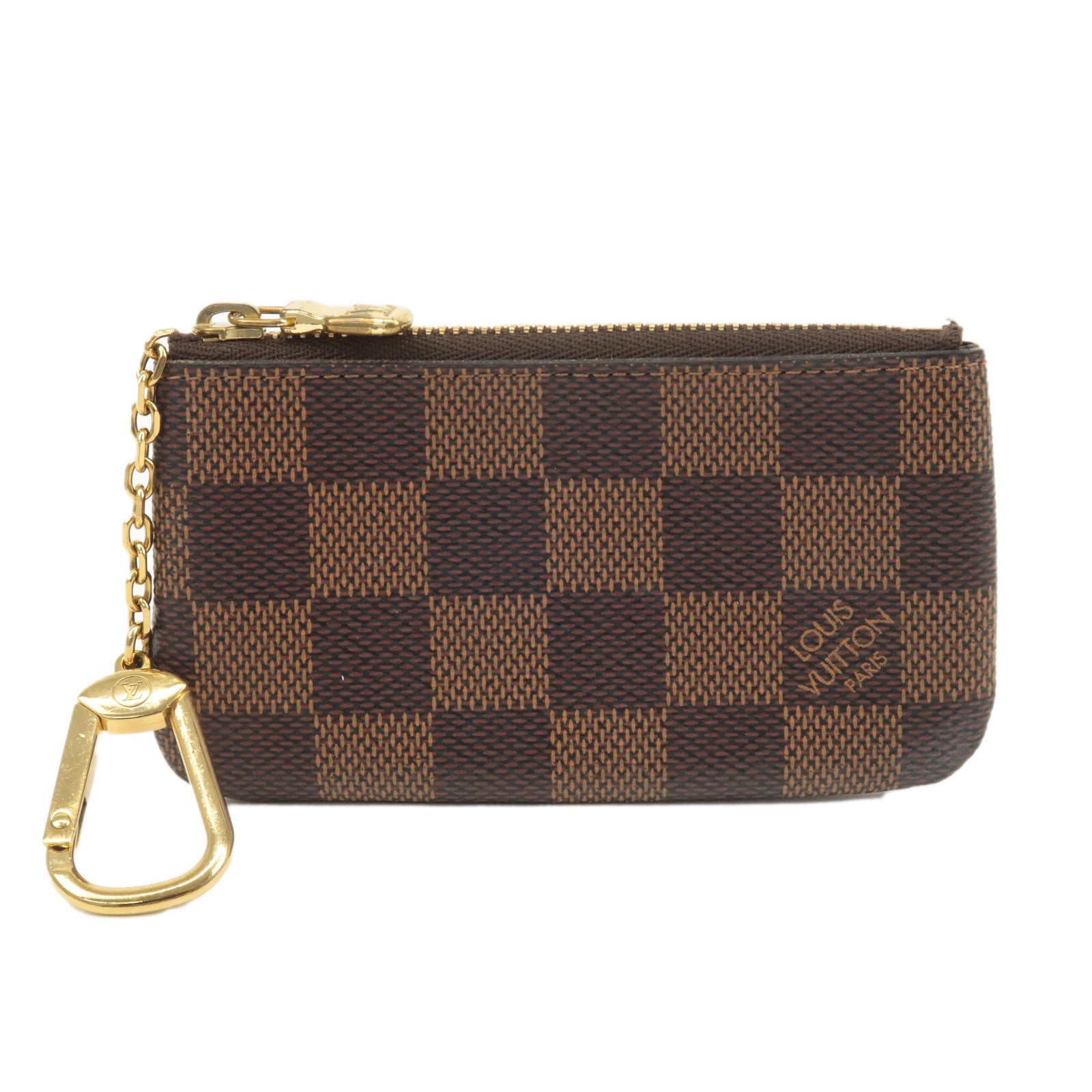 Louis Vuitton Damier Pochette Cles Coin Case Brown N62658