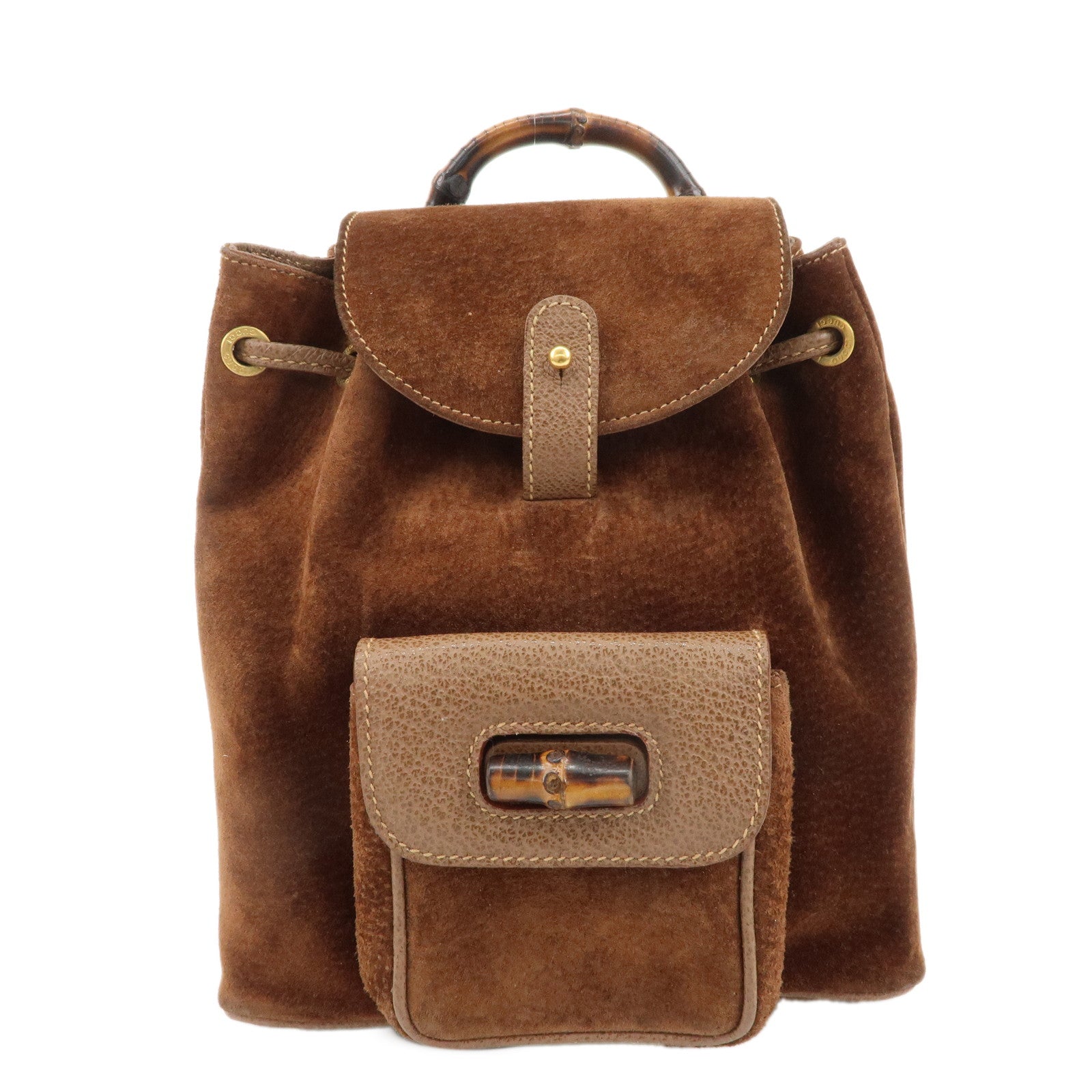 GUCCI-Bamboo-Suede-Leather-Mini-Back-Pack-003.1705.0030-Brown