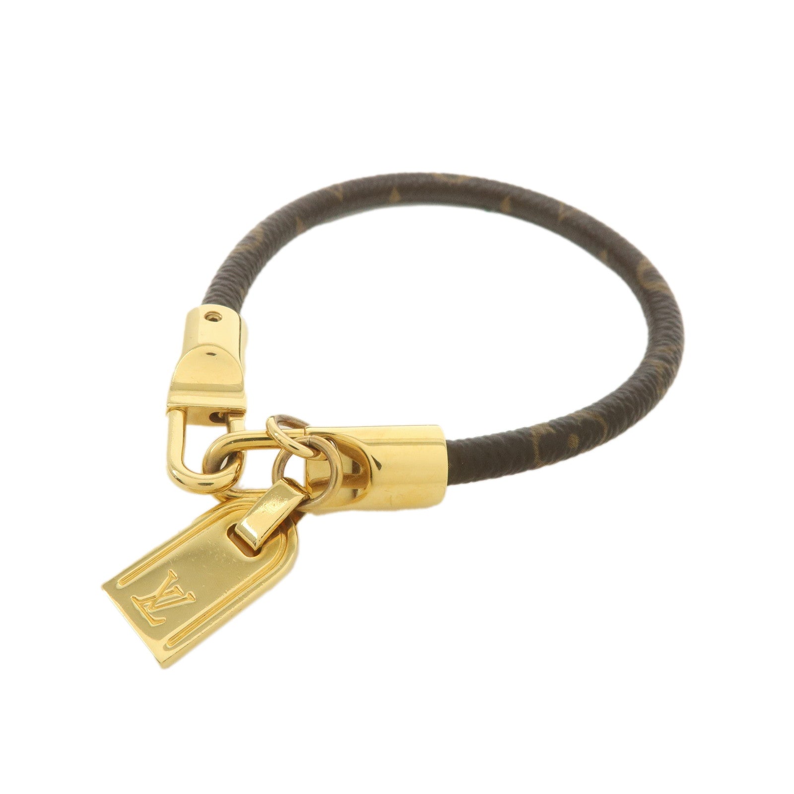 Louis-Vuitton-Monogram-Bracelet-Luck-It-Bangle-M6605F