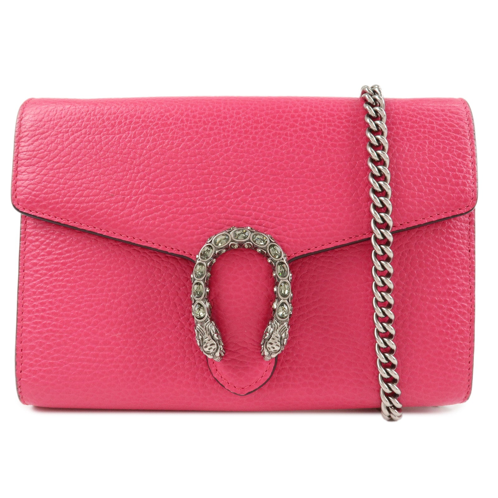 GUCCI-Dionysus-Leather-Chain-Shoulder-Bag-Pink-401231