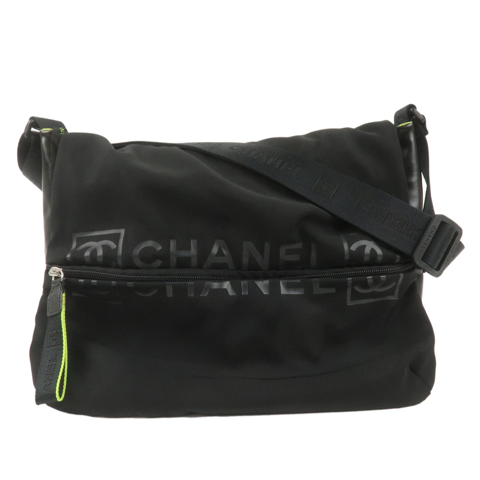 CHANEL-Chanel-Sport-Nylon-Rubber-Shoulder-Bag-A26709