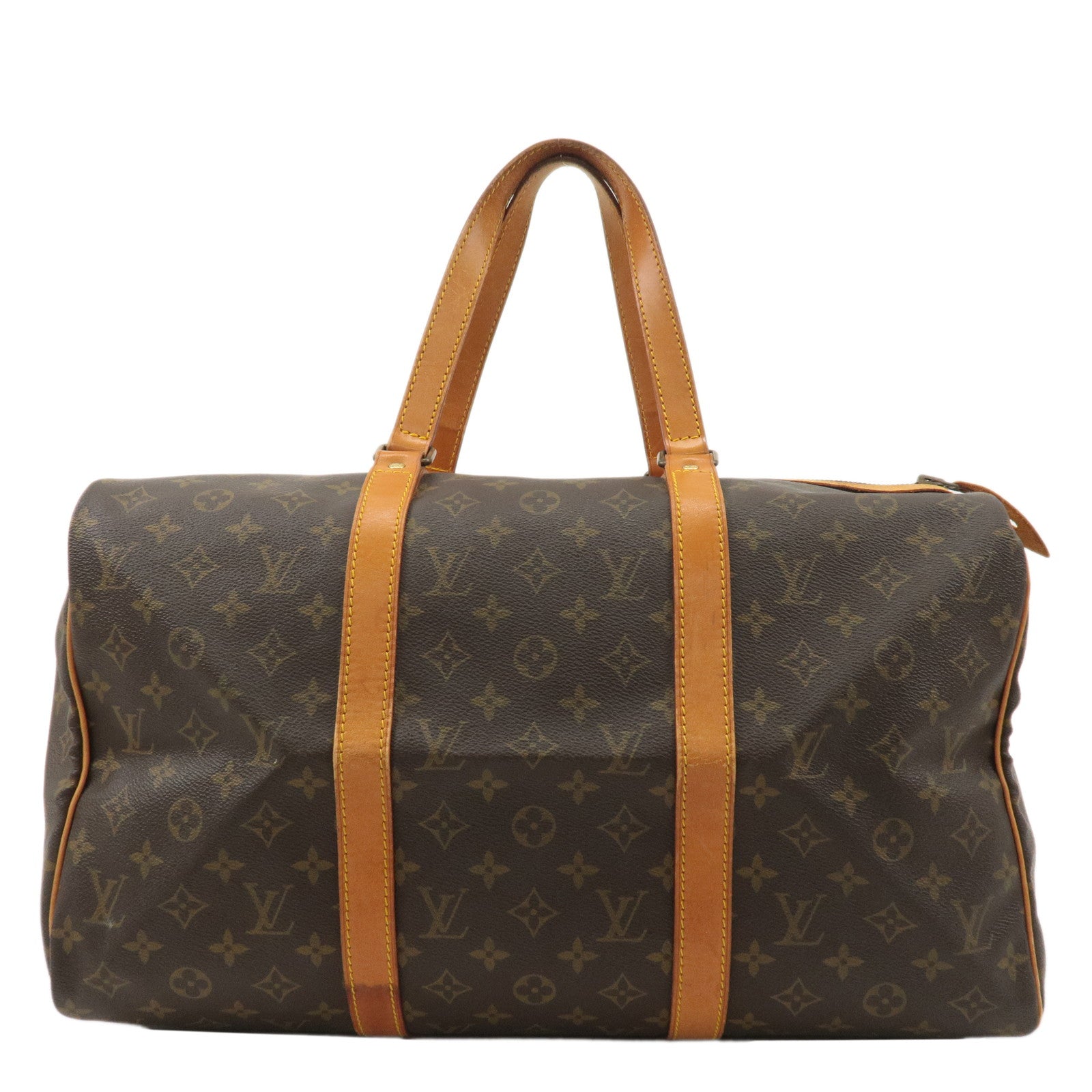 Louis Vuitton Monogram Sac Souple 45 Boston Bag Brown M41624