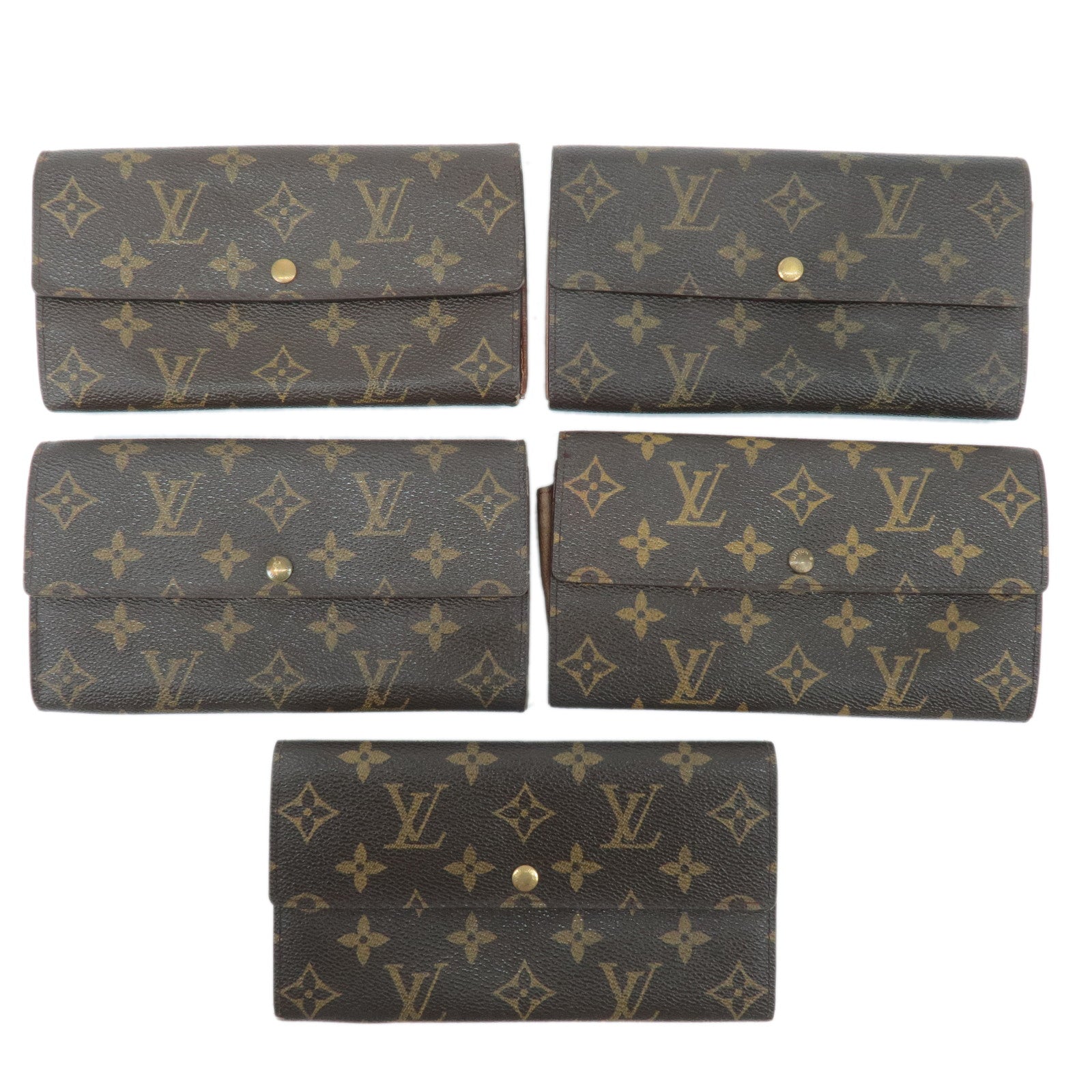 Louis-Vuitton-Set-of-5-Monogram-Pochette-Porte-Monnaie-Credit