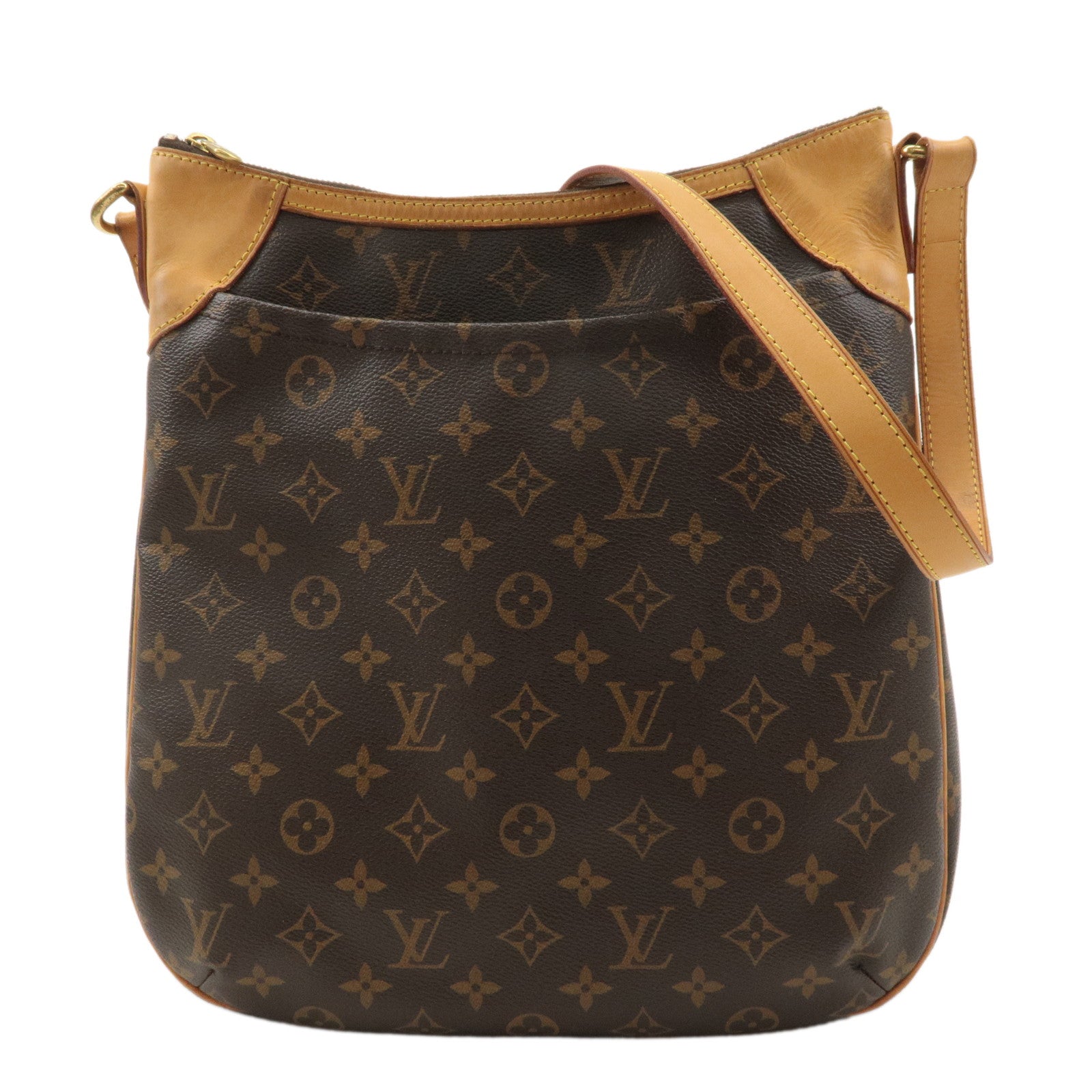 Louis Vuitton Monogram Odeon MM Shoulder Bag Brown M56389