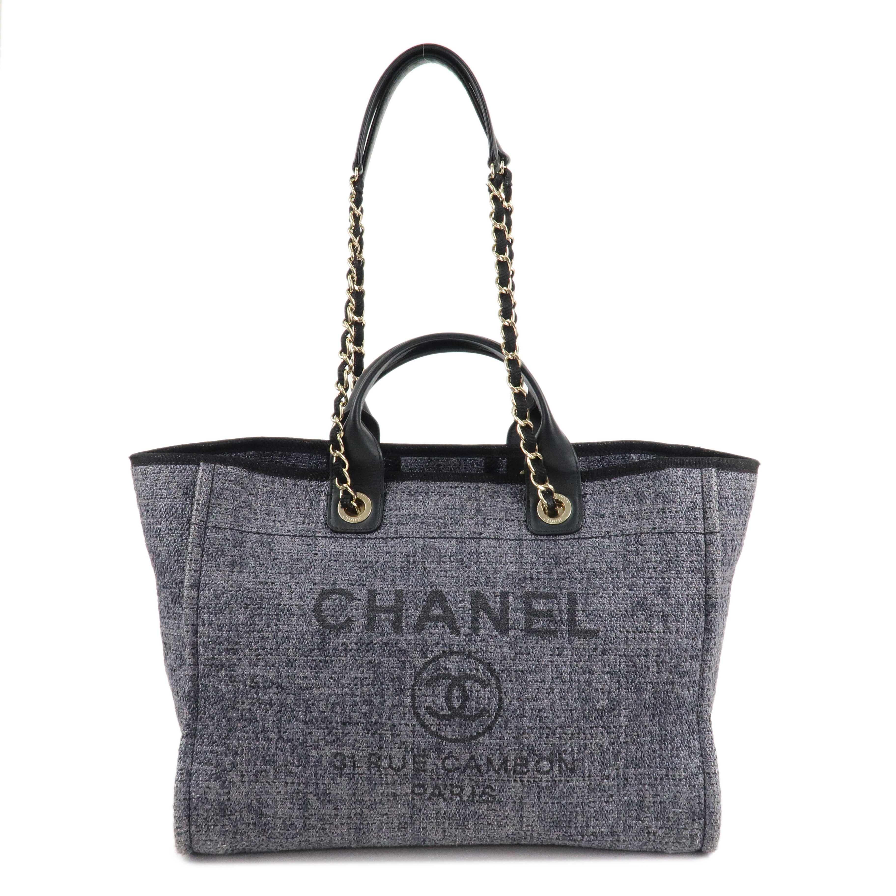 CHANEL-Deauville-Raffia-Leather-Chain-Tote-Bag-GM-A66941-Navy